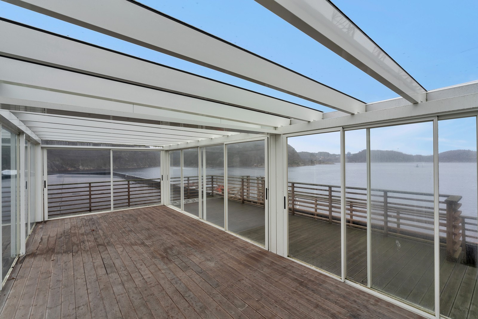 Innglasset takterrasse Galleribilde