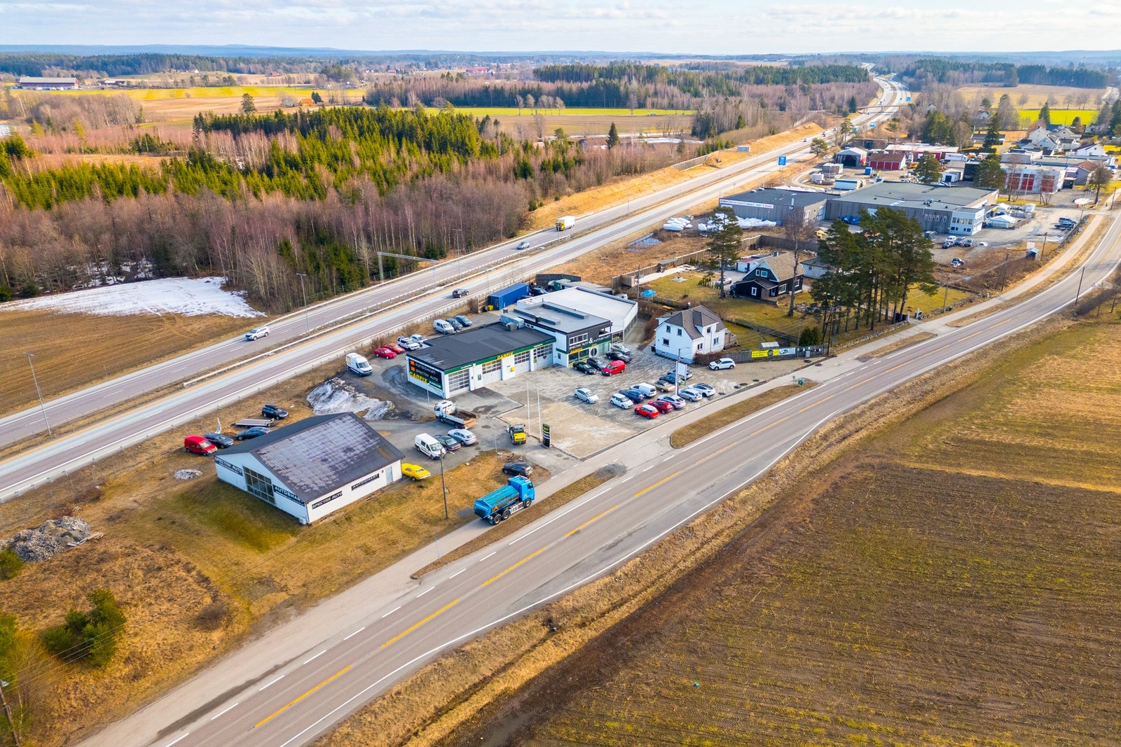 Ryggeveien er også trafikkert med opplyst om ca. 7 600 ÅDT. Galleribilde