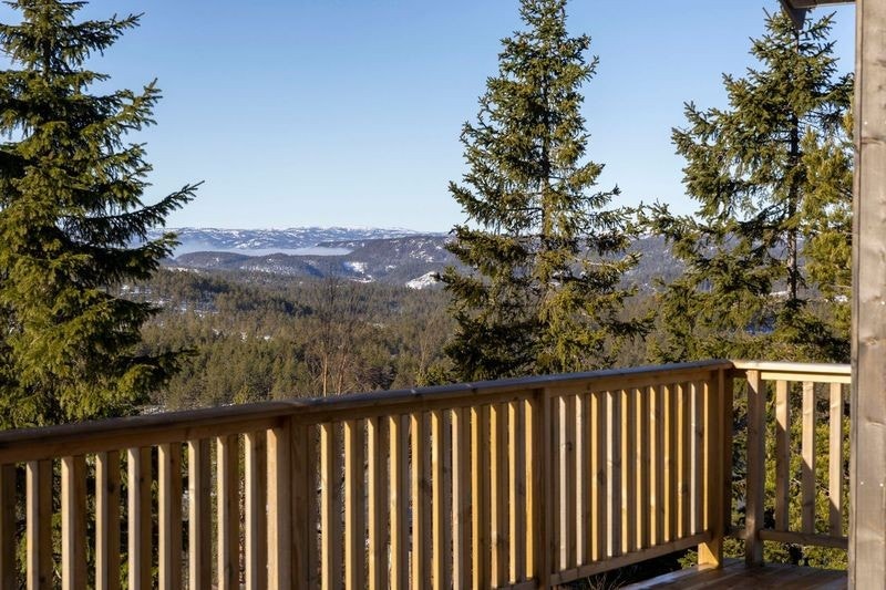 utsikt fra terasse Galleribilde