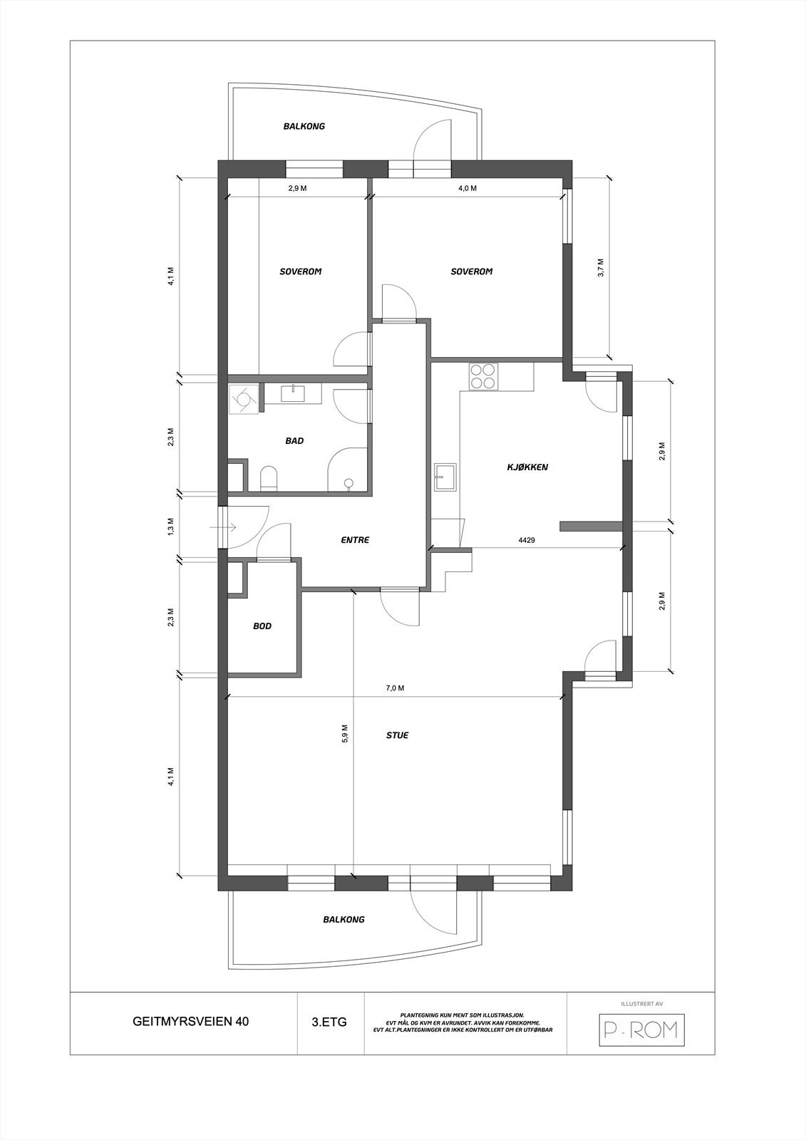 Plantegning. Galleribilde