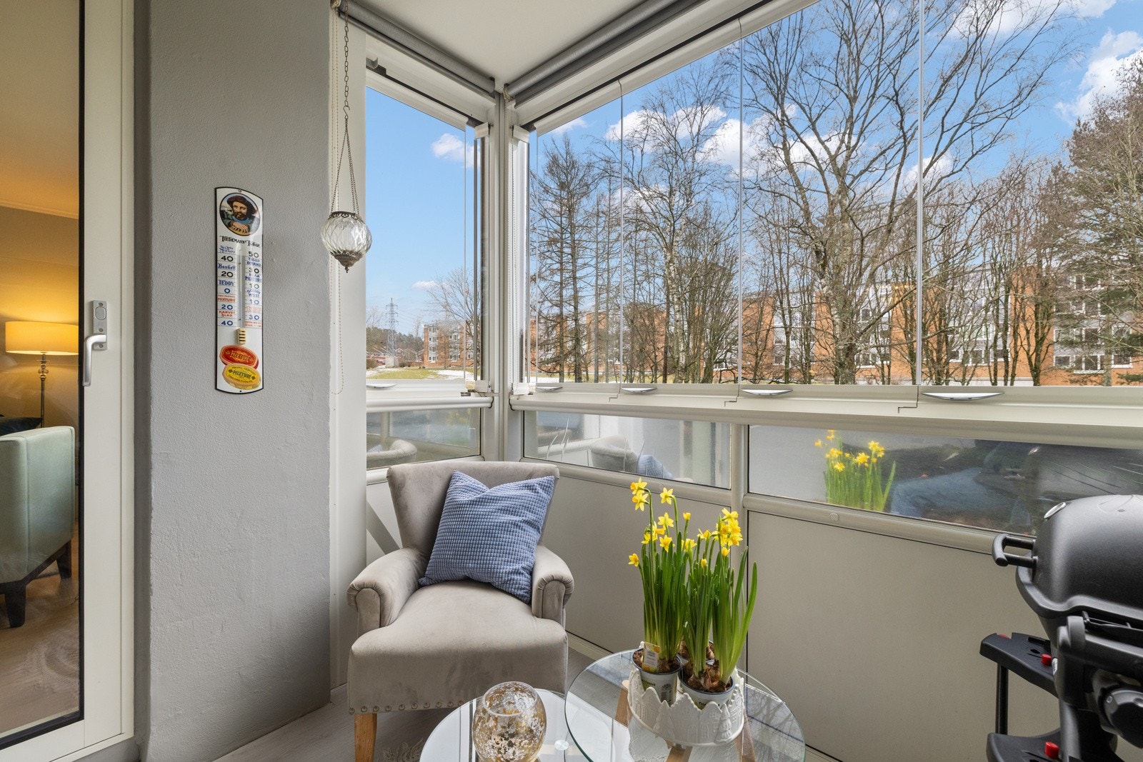 Innglasset balkong på ca. 5,5 m². Galleribilde