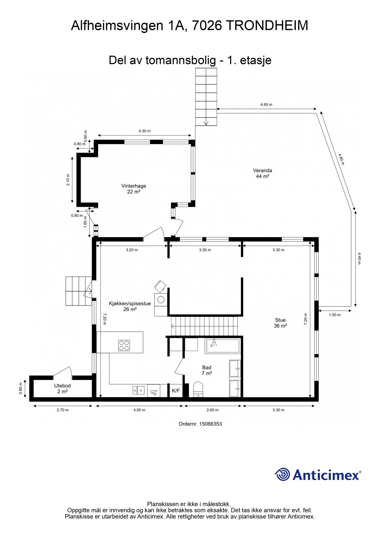 Plantegning - 1. etasje. Galleribilde