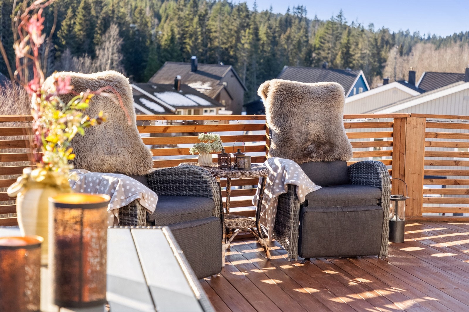 Her kan man lene seg tilbake for en rolig avslutning på dagen. Galleribilde