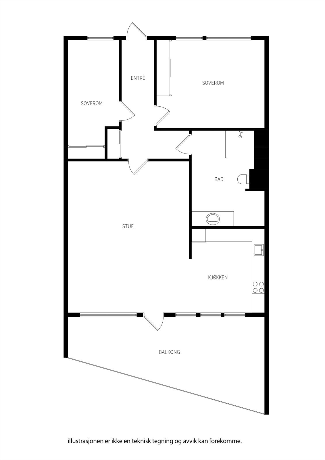 Plantegning 6.etasje Galleribilde