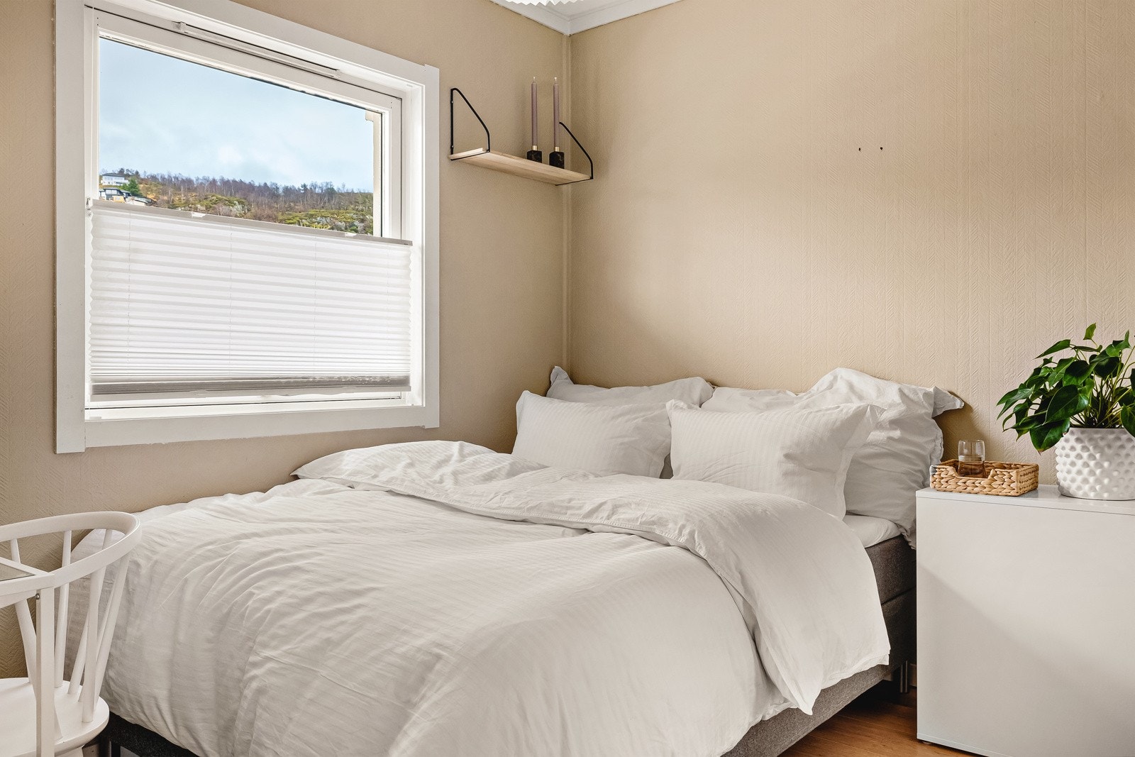 Det andre soverommet måler 8,6 kvadratmeter. Galleribilde