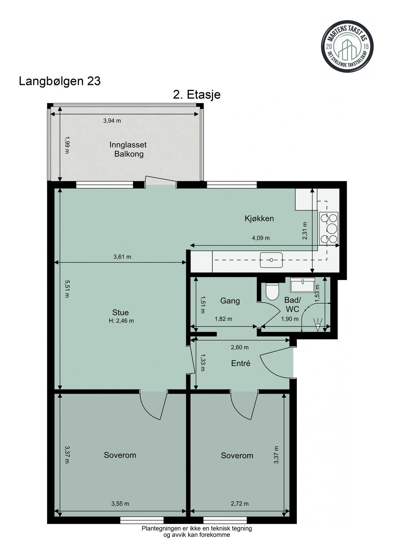Plantegning - Langbølgen 23 Galleribilde