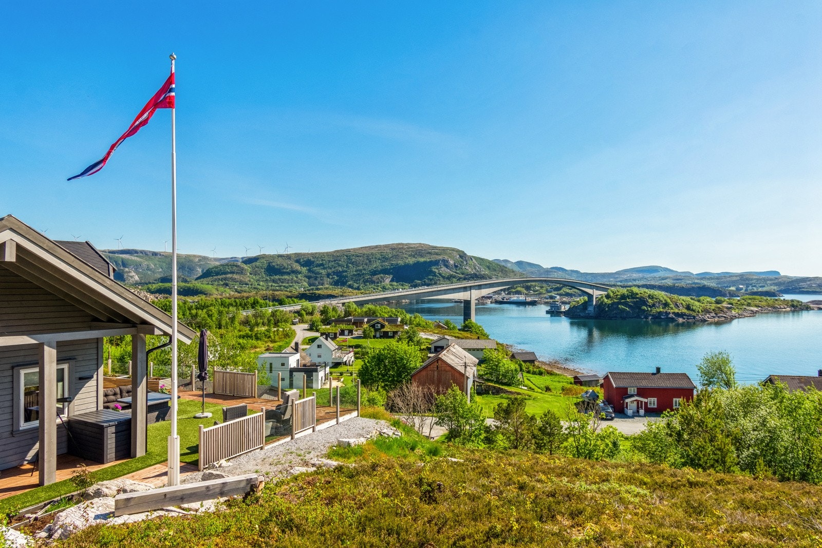 Stedet er tilrettelagt for pur sommeridyll med bading, fiske og fullstendig ro. Galleribilde