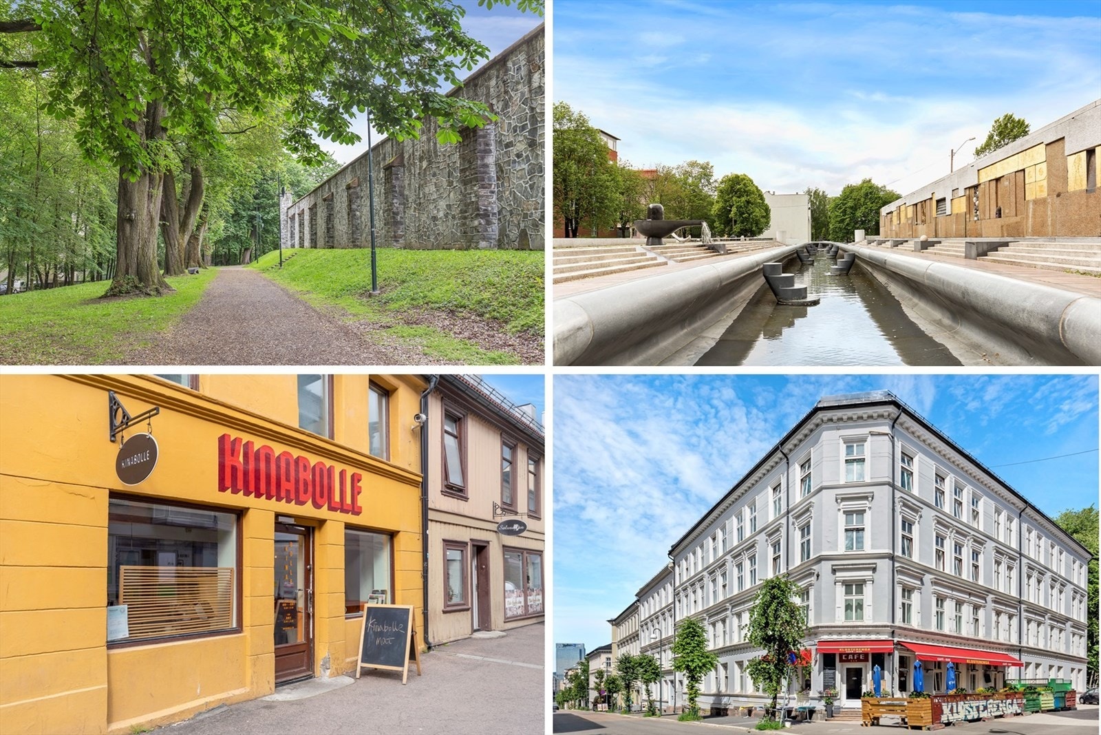 Botsparken og Klosterenga park som nærmeste nabo. Flere serveringssteder i nærområdet og kort vei til Grønland. Galleribilde