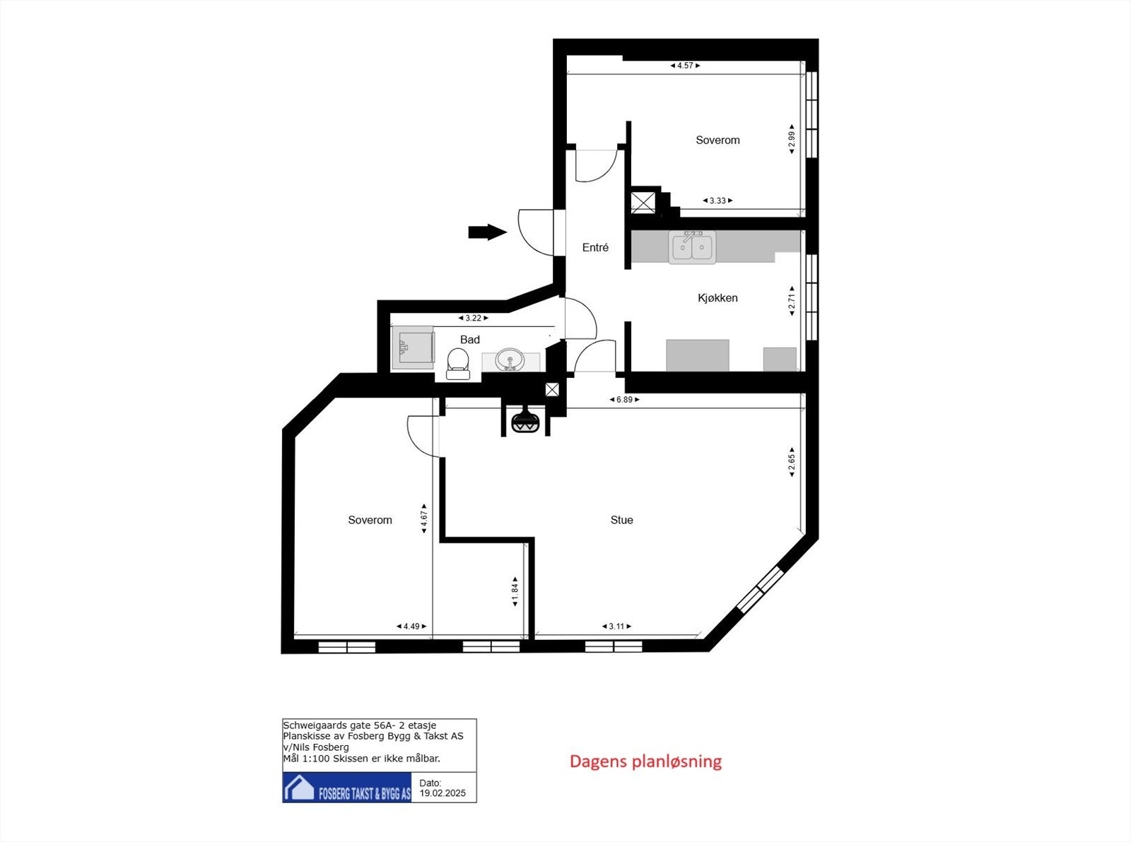 Dagens planløsning. Galleribilde