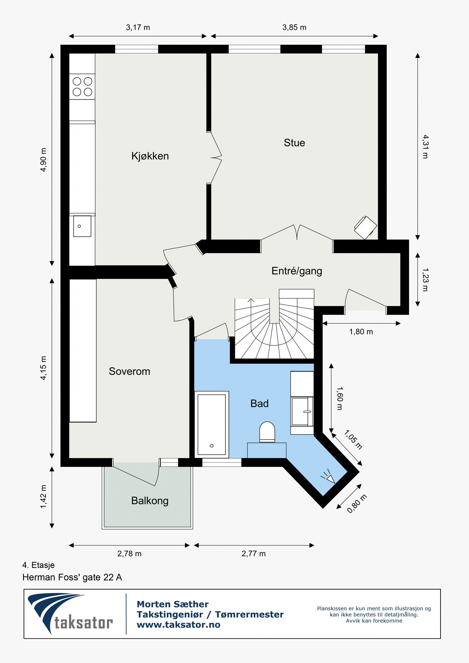 Plantegning - 1. etasje. Galleribilde