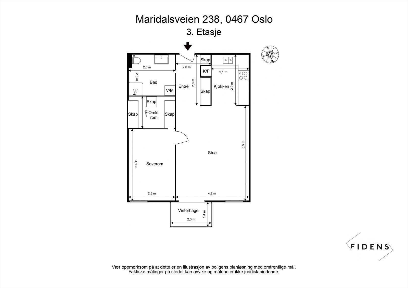 Planskisse Galleribilde