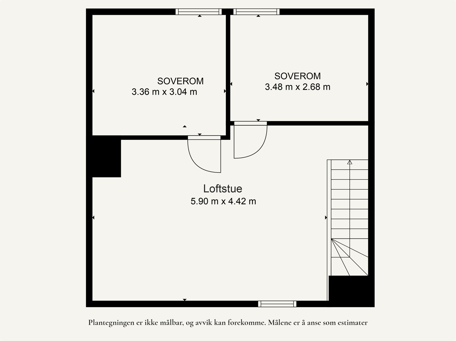 Plantegning loft. Galleribilde