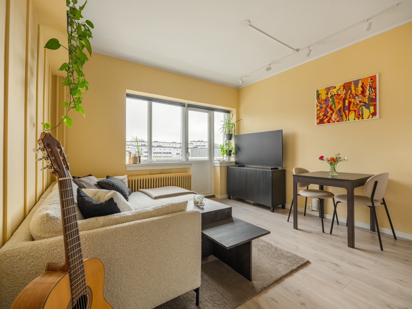 Leiligheten er på 33kvm. Galleribilde