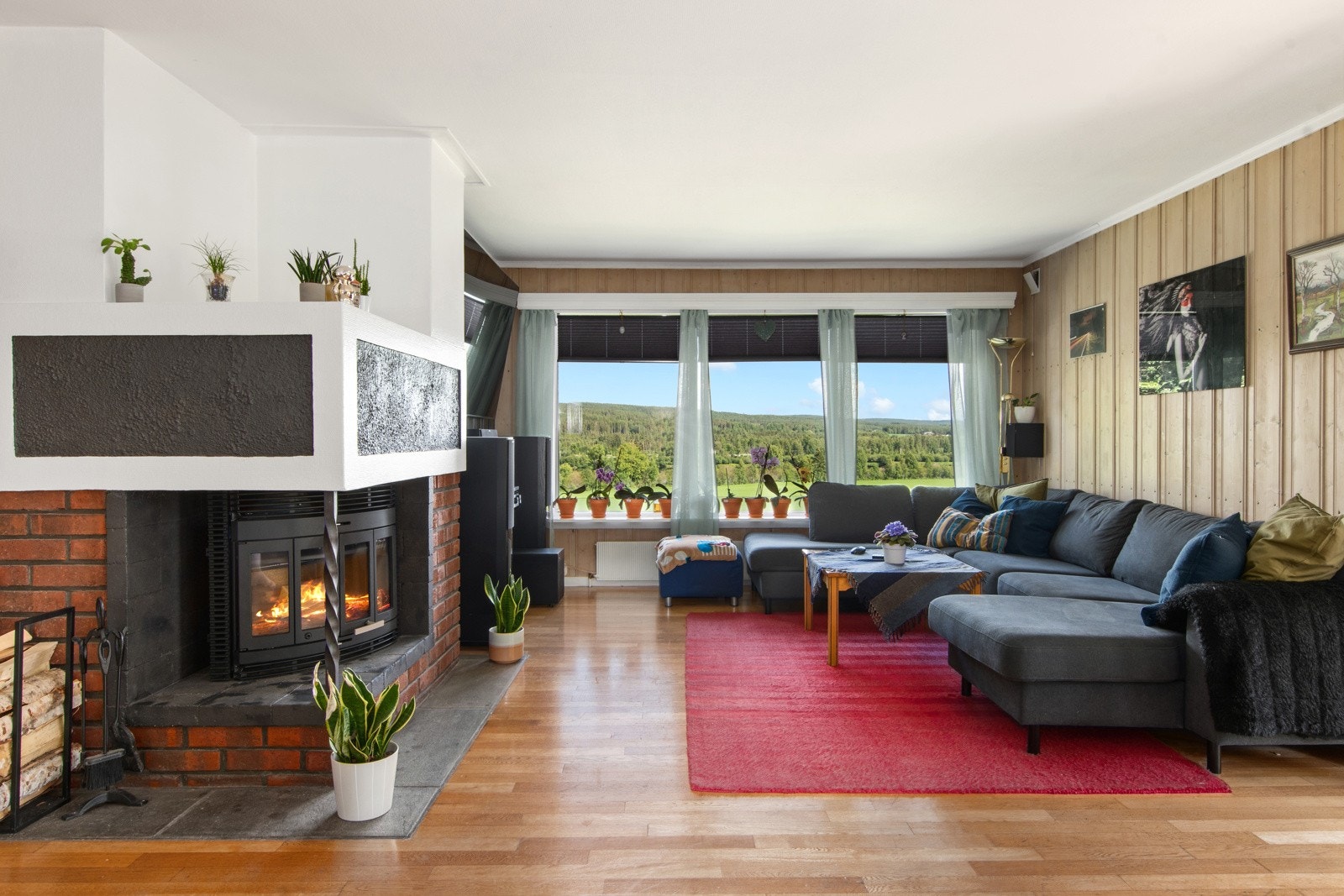 Peisovnen i stuen gir god og lun varme Galleribilde