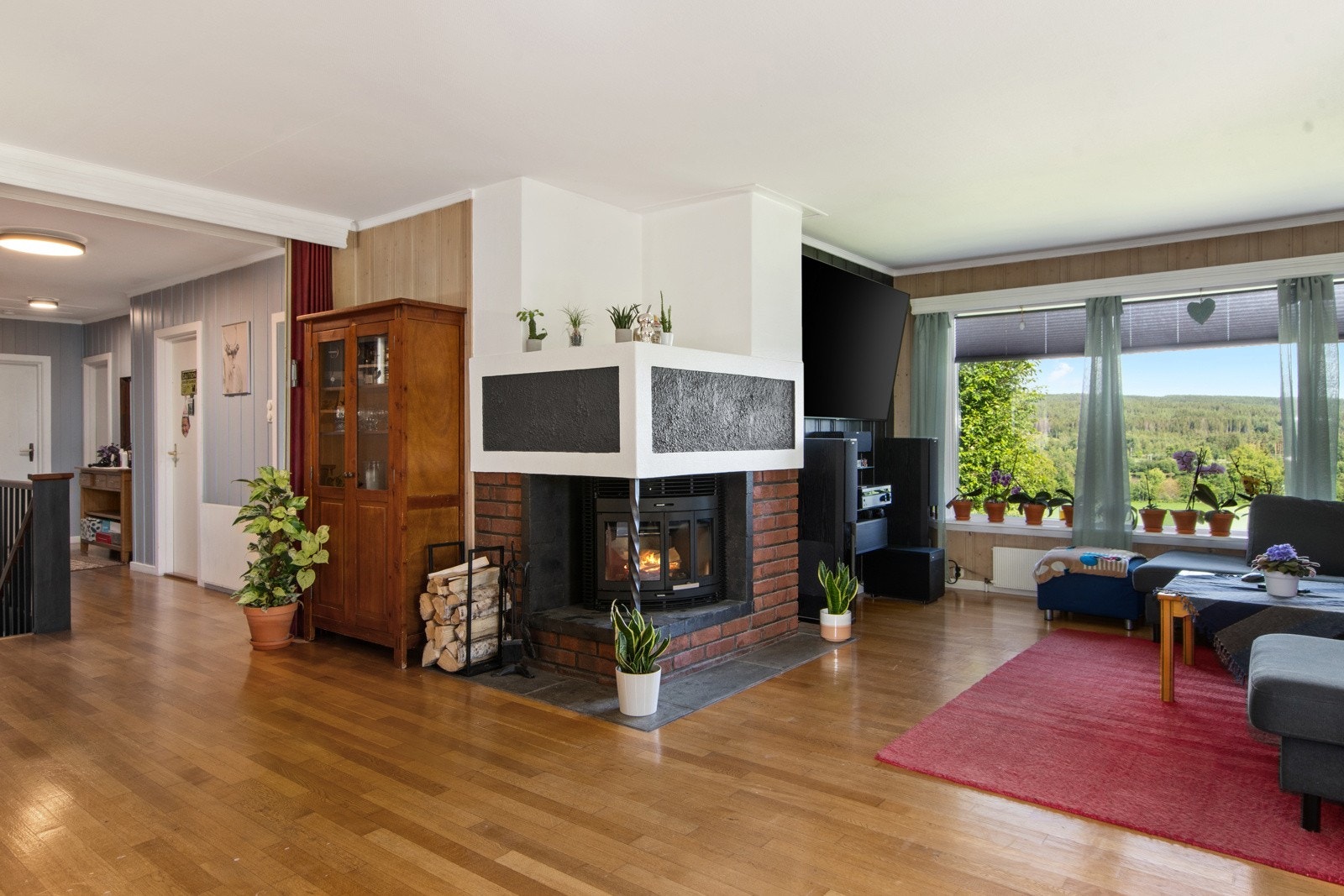 God plass til sofa, mediemøblement og spisestue Galleribilde