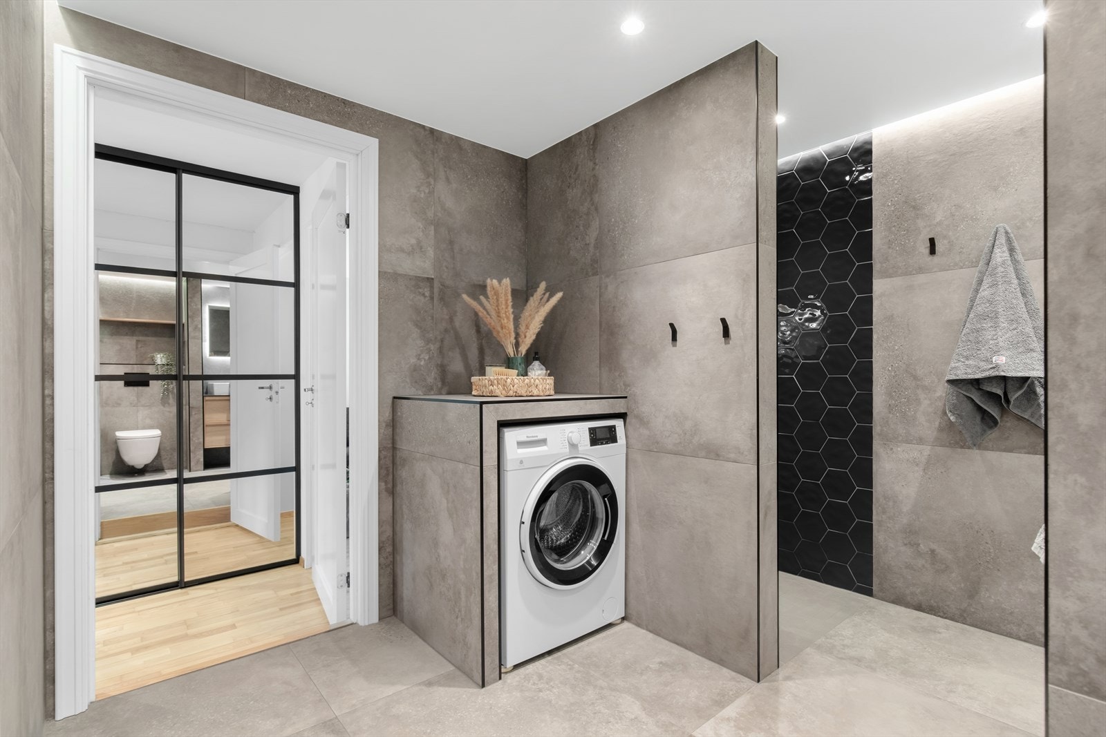 Her er det også opplegg for vaskemaskin. Galleribilde