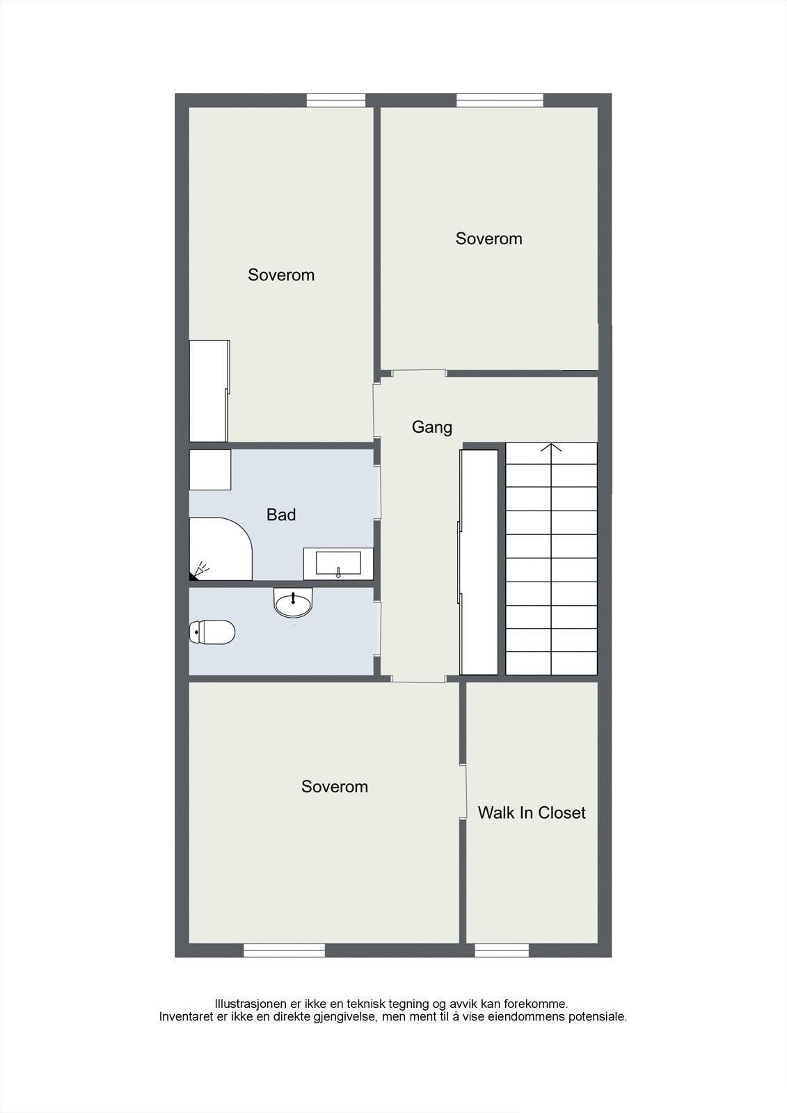 Plantegning 2. etg. Galleribilde