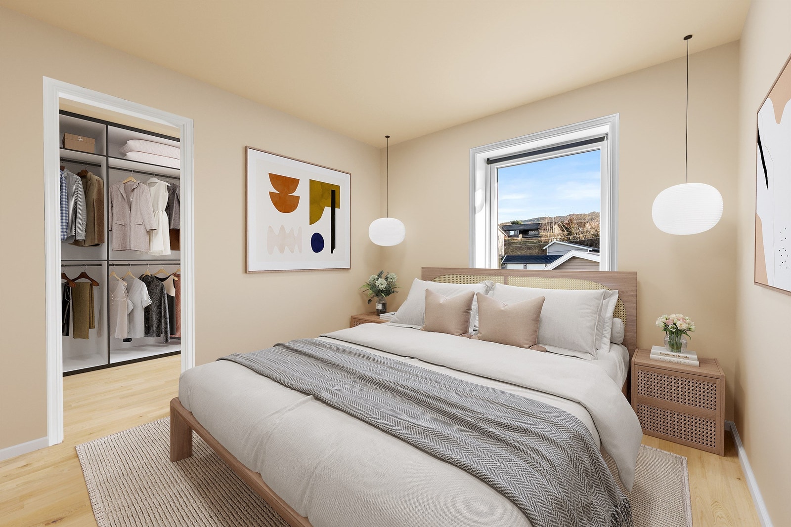 Master Bedroom with walk in (make the walk in withouth closet, open solution_final Galleribilde