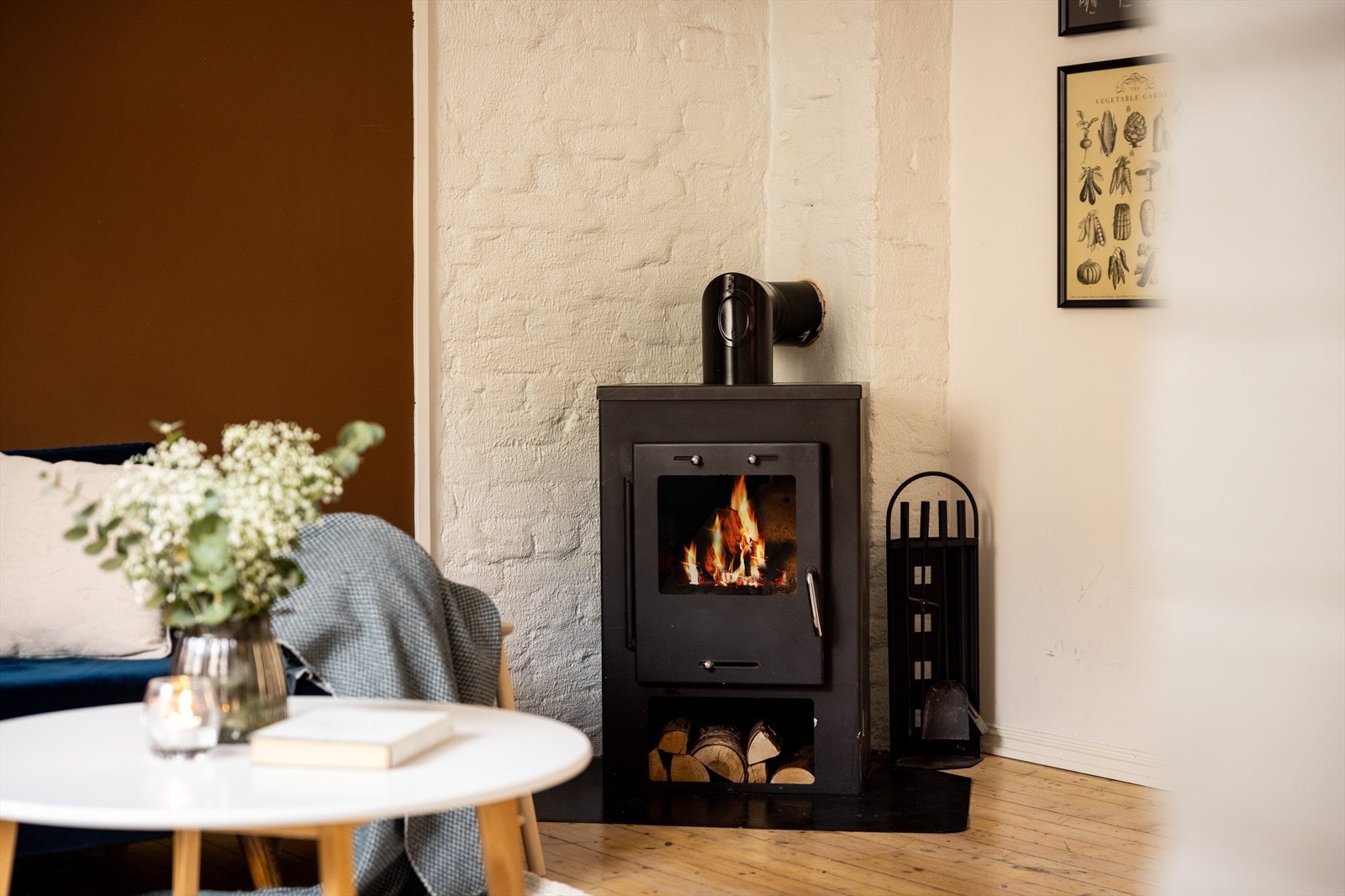 Den flotte peisen vil varme godt på kalde vinterdager. Galleribilde