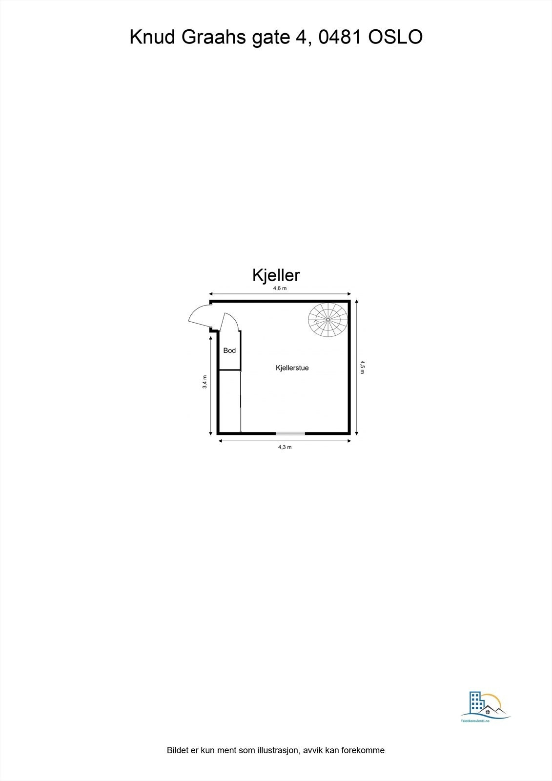 Plantegning kjeller Galleribilde