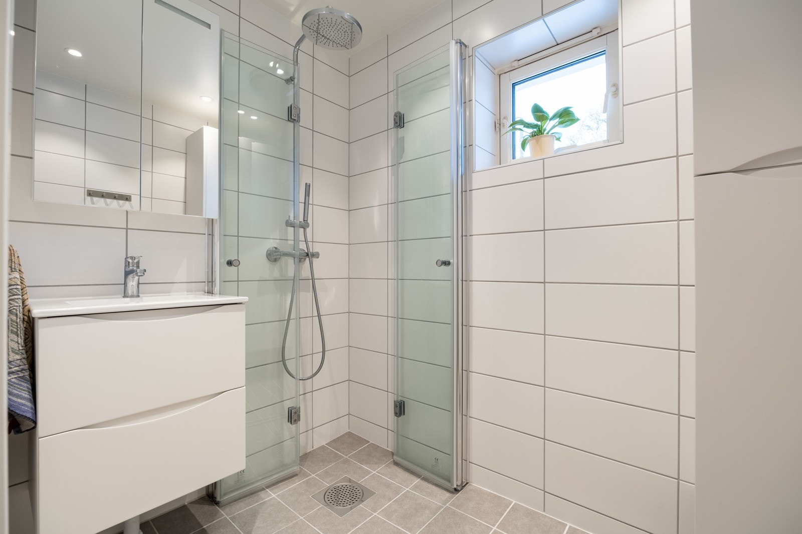 Baderom fra 2024, oppusset i regi av borettslaget. Galleribilde