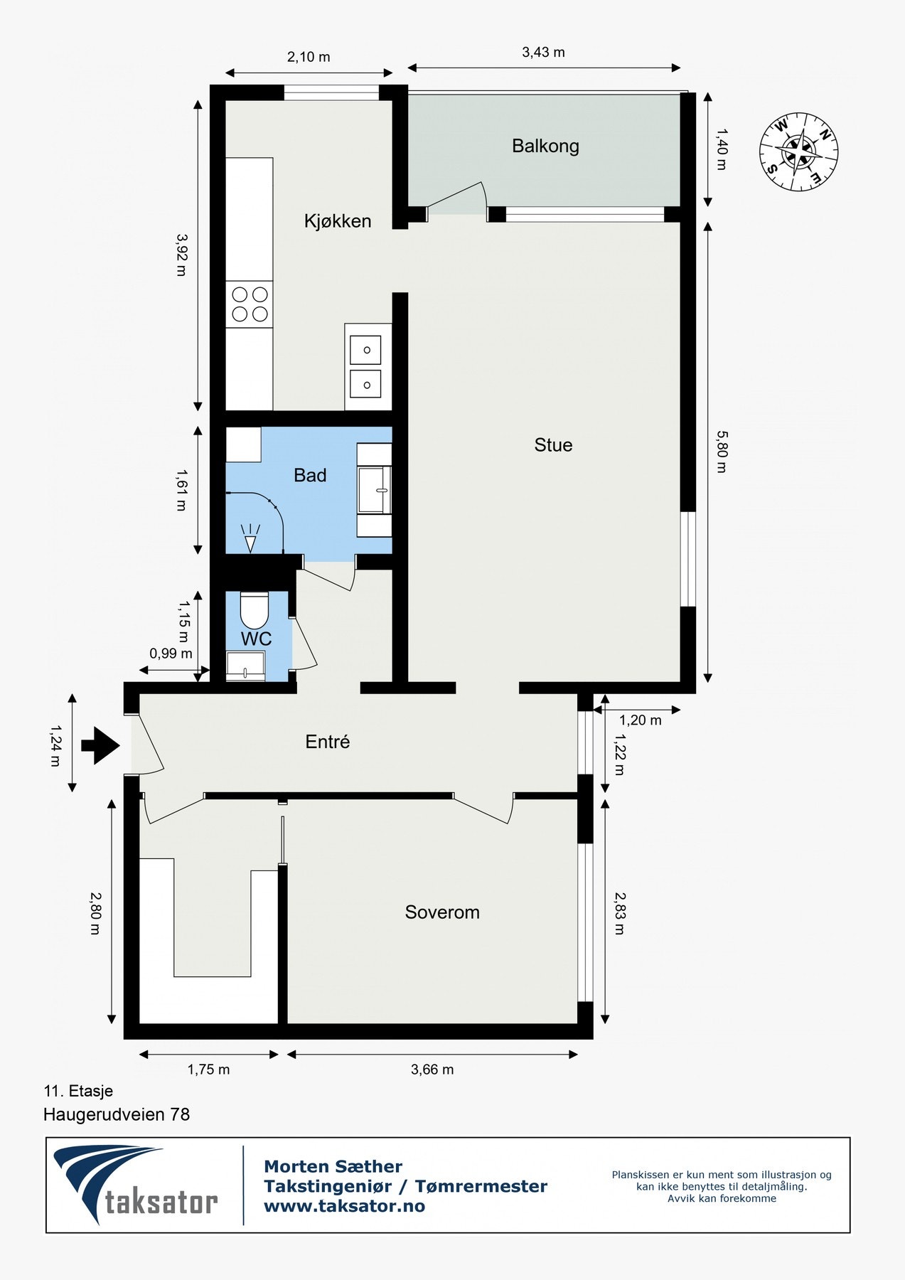 Plantegning Galleribilde