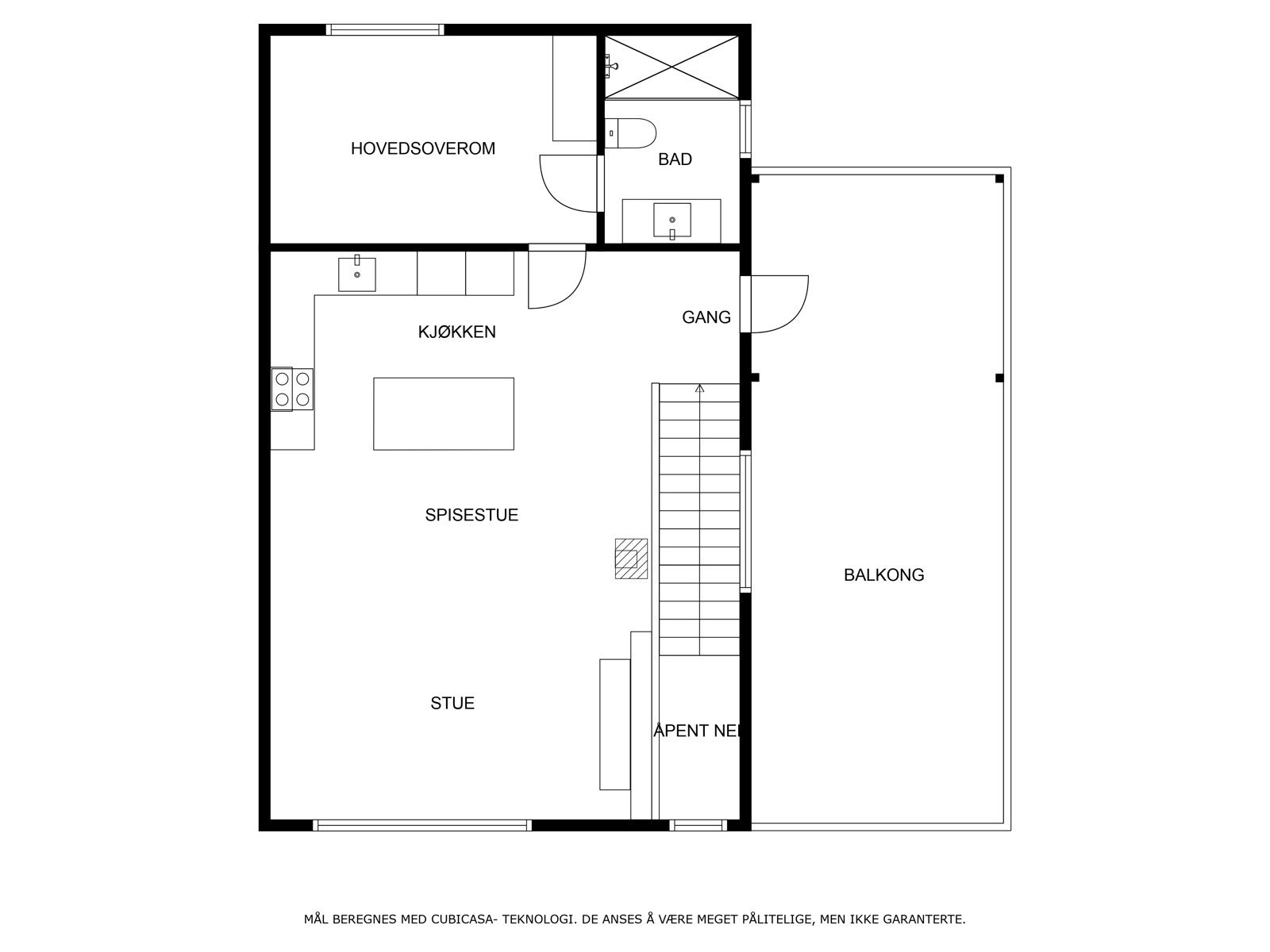 Vi begynner omvisningen i 2. etg. Gjør deg kjent med planløsningen! Galleribilde