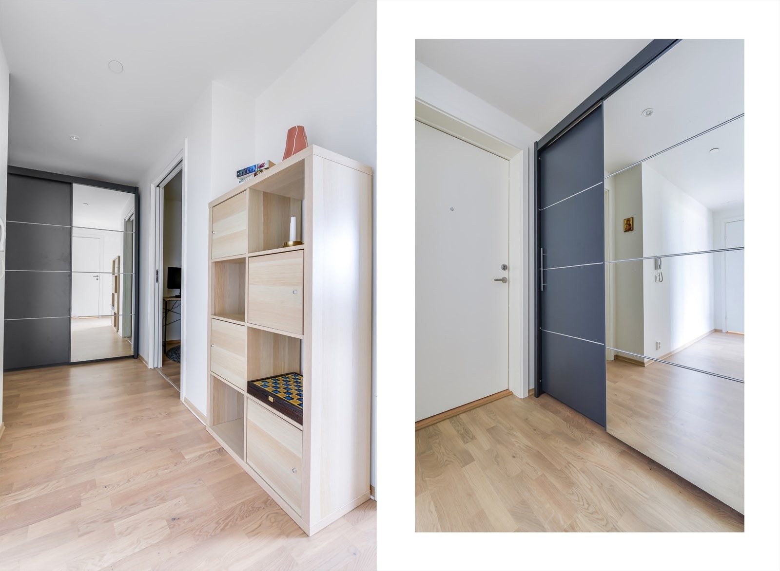 Du ønskes velkommen i en romslig og innbydende entré med god plass til oppbevaring. Galleribilde