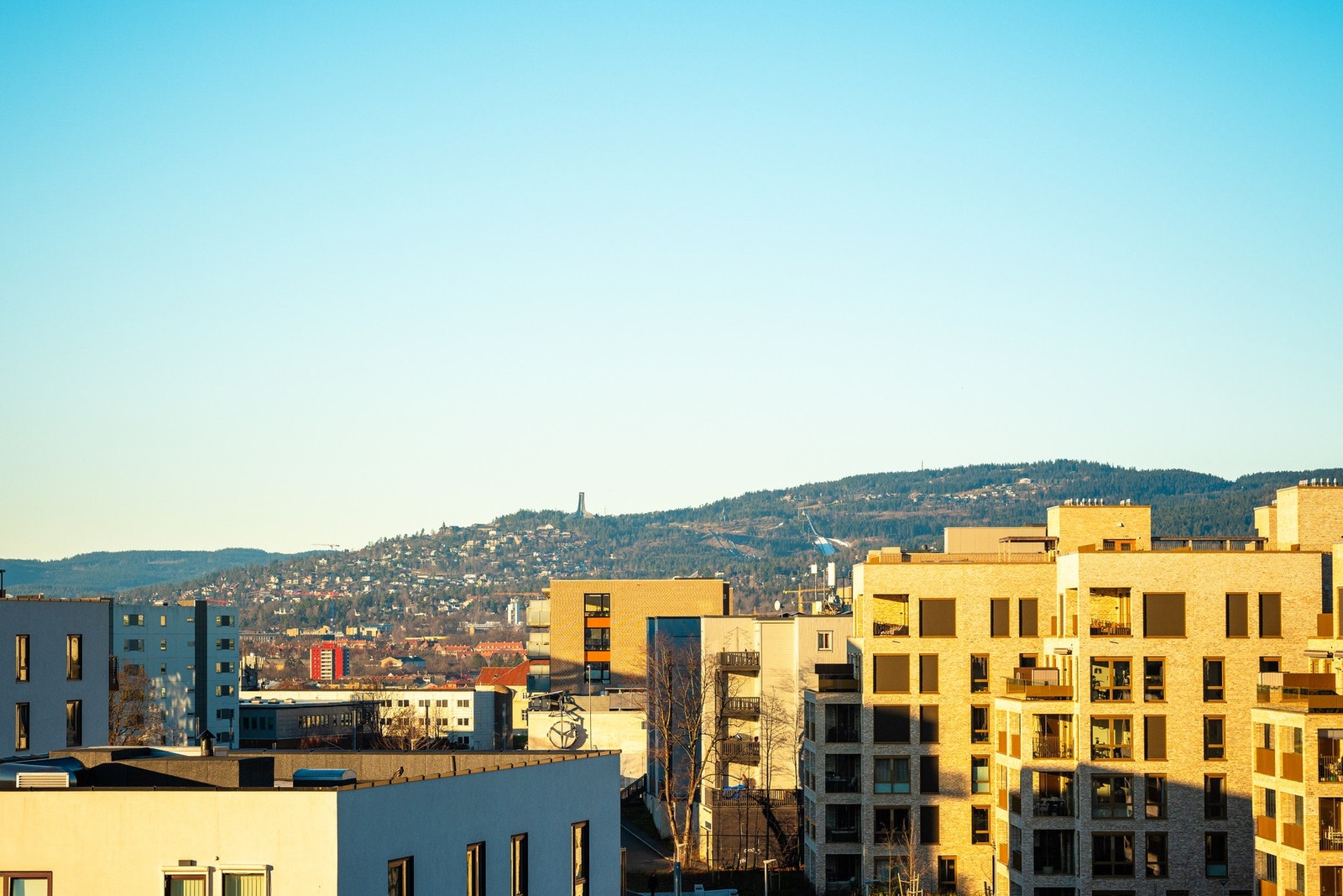 Utsikt fra takterrassen Galleribilde