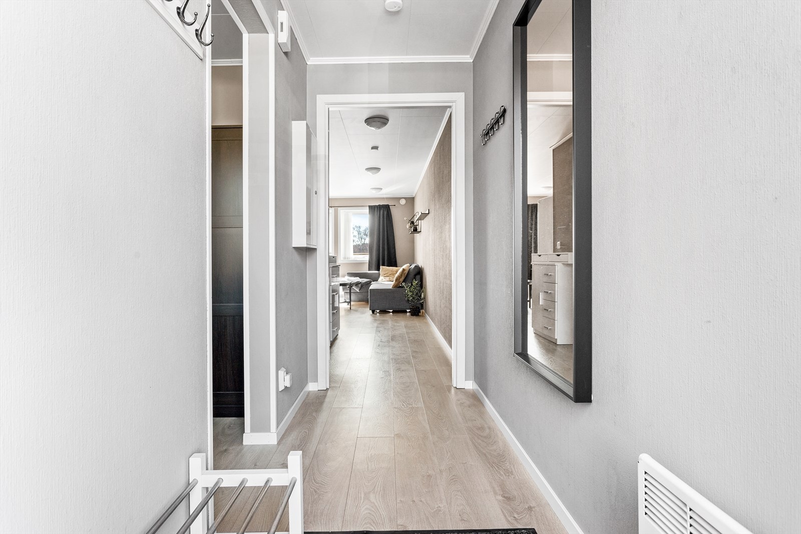 Fra entré er det tilgang til alle rom. Galleribilde