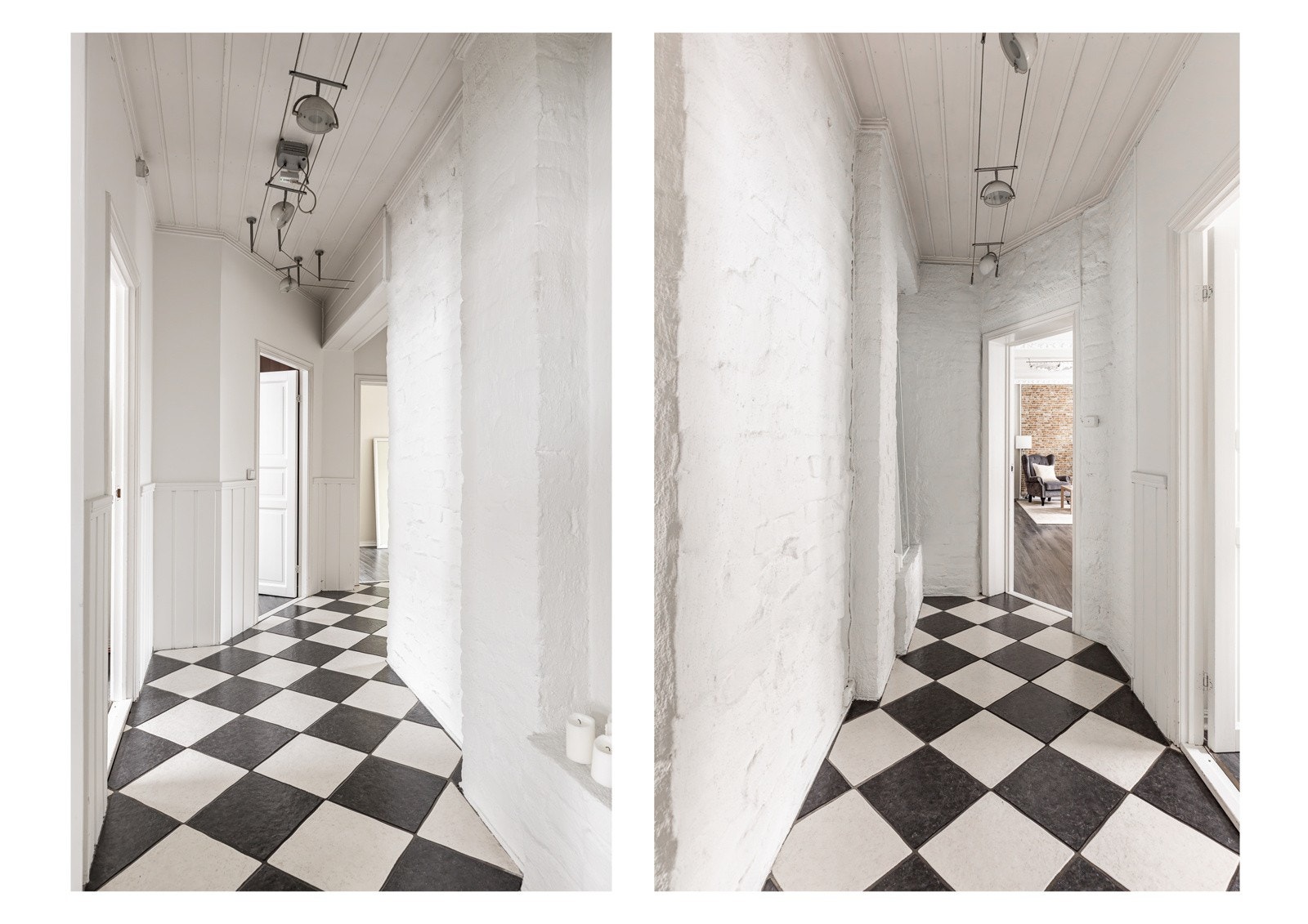 Garderobeskap på hovedsoverom, skap i gangen og taklamper/spotter i rom der det er montert følger boligen. Galleribilde