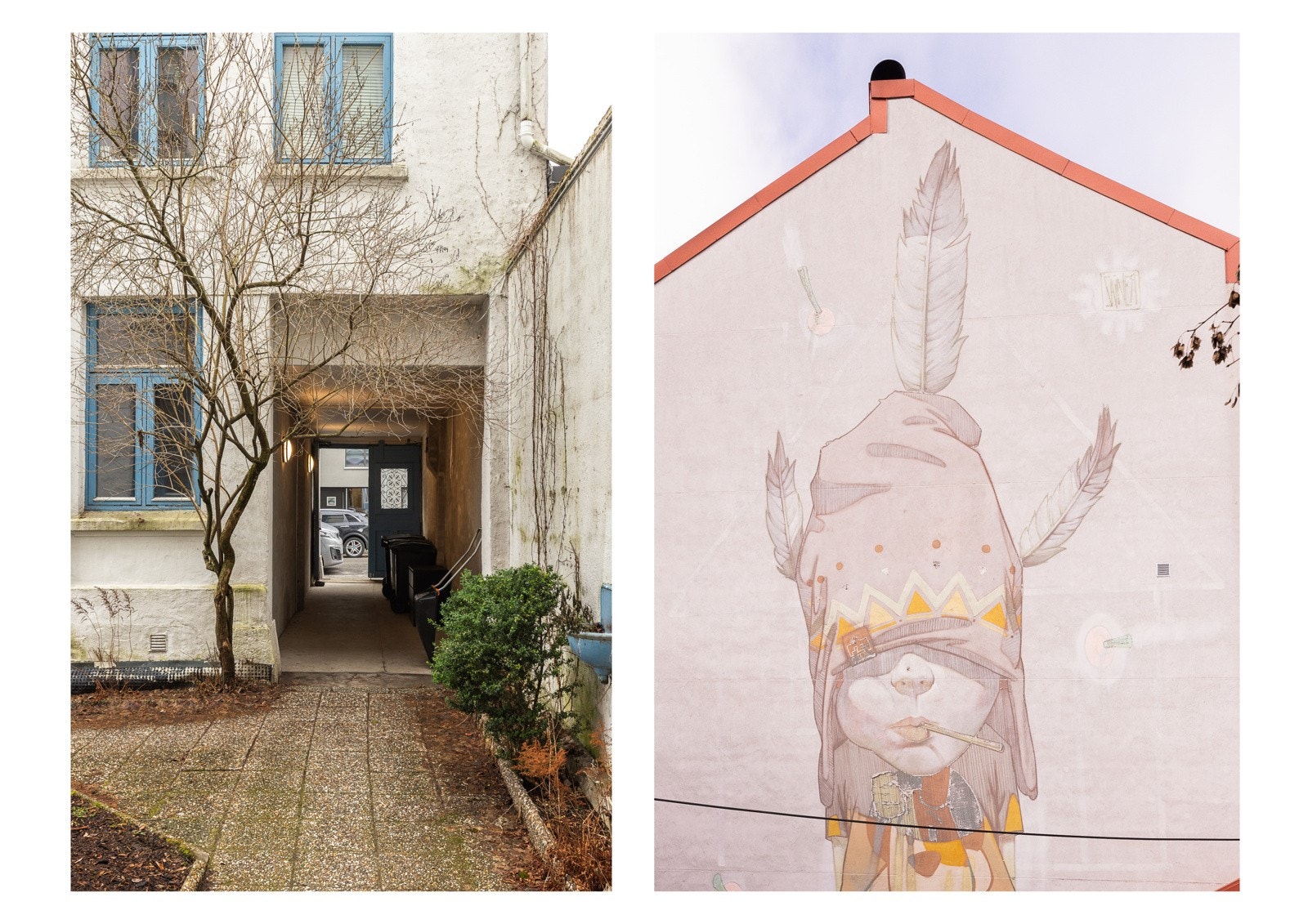 Borettslaget har flotte fellesarealer. Veggmaleriet er utført av Przemek Blejzyk i regi av Foreningen for urban samtidskunst. Galleribilde