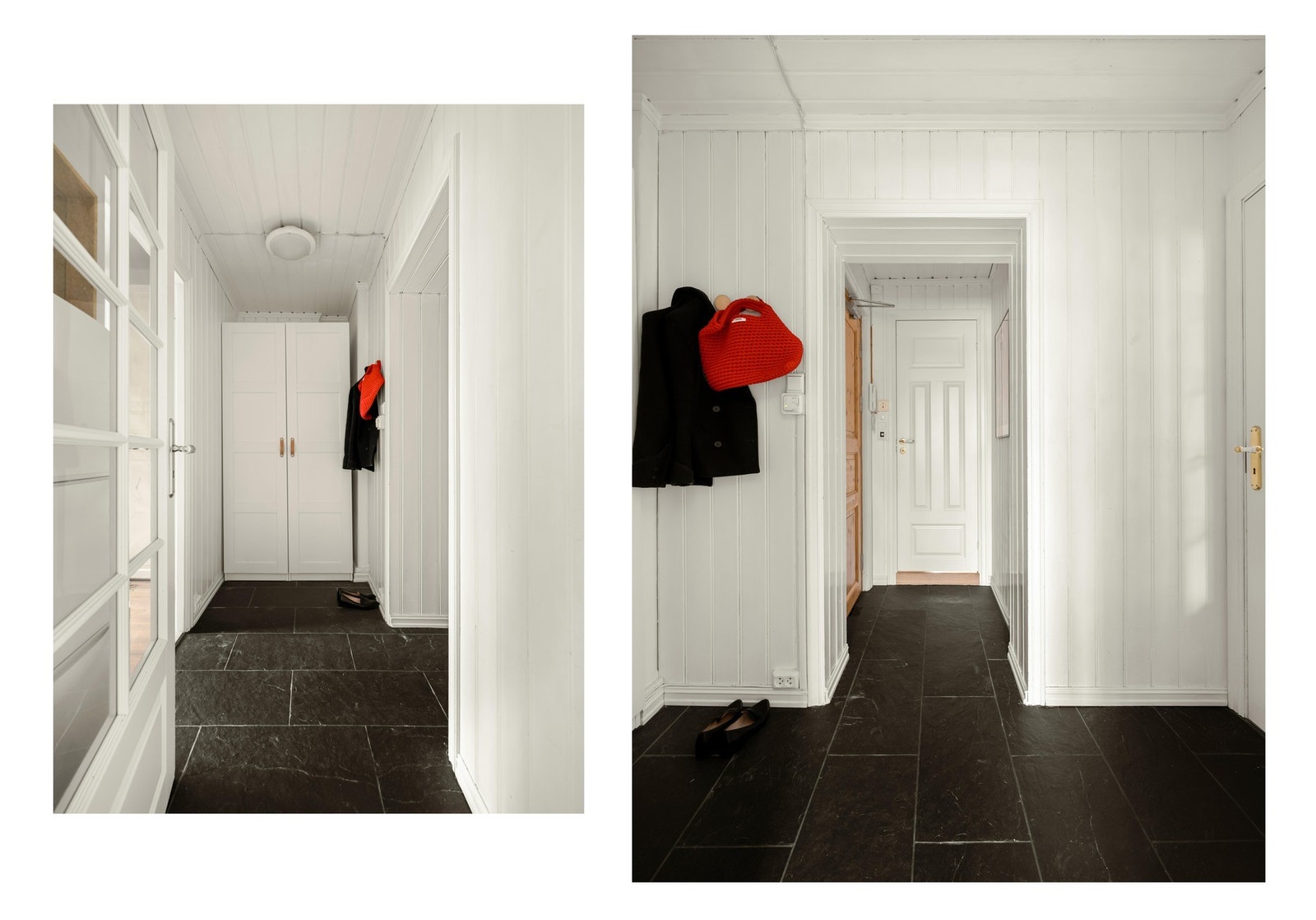 Leiligheten har en romslig entré, som også har garderobeplass. Galleribilde