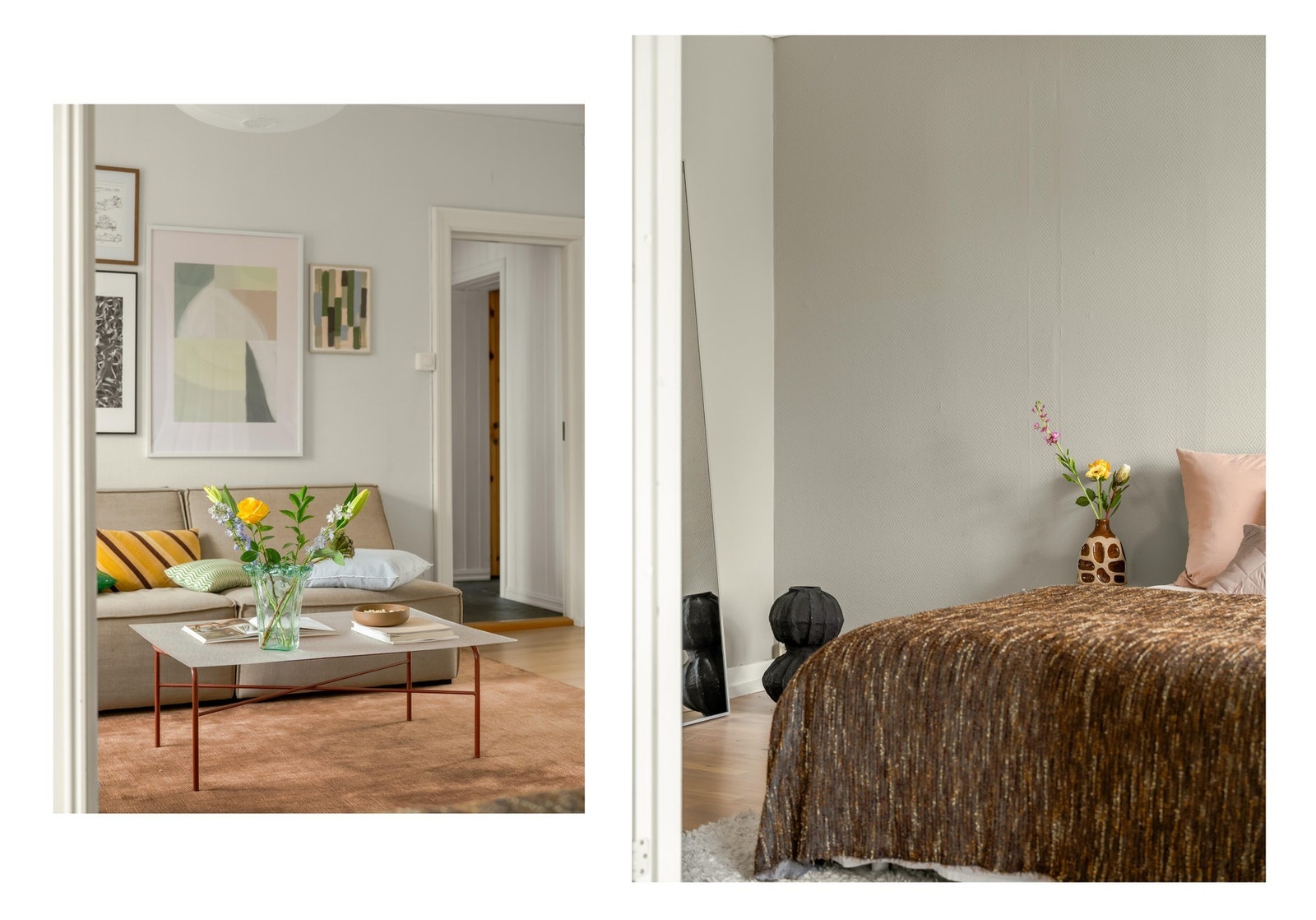 De to rommene er fint knyttet til hverandre. Galleribilde