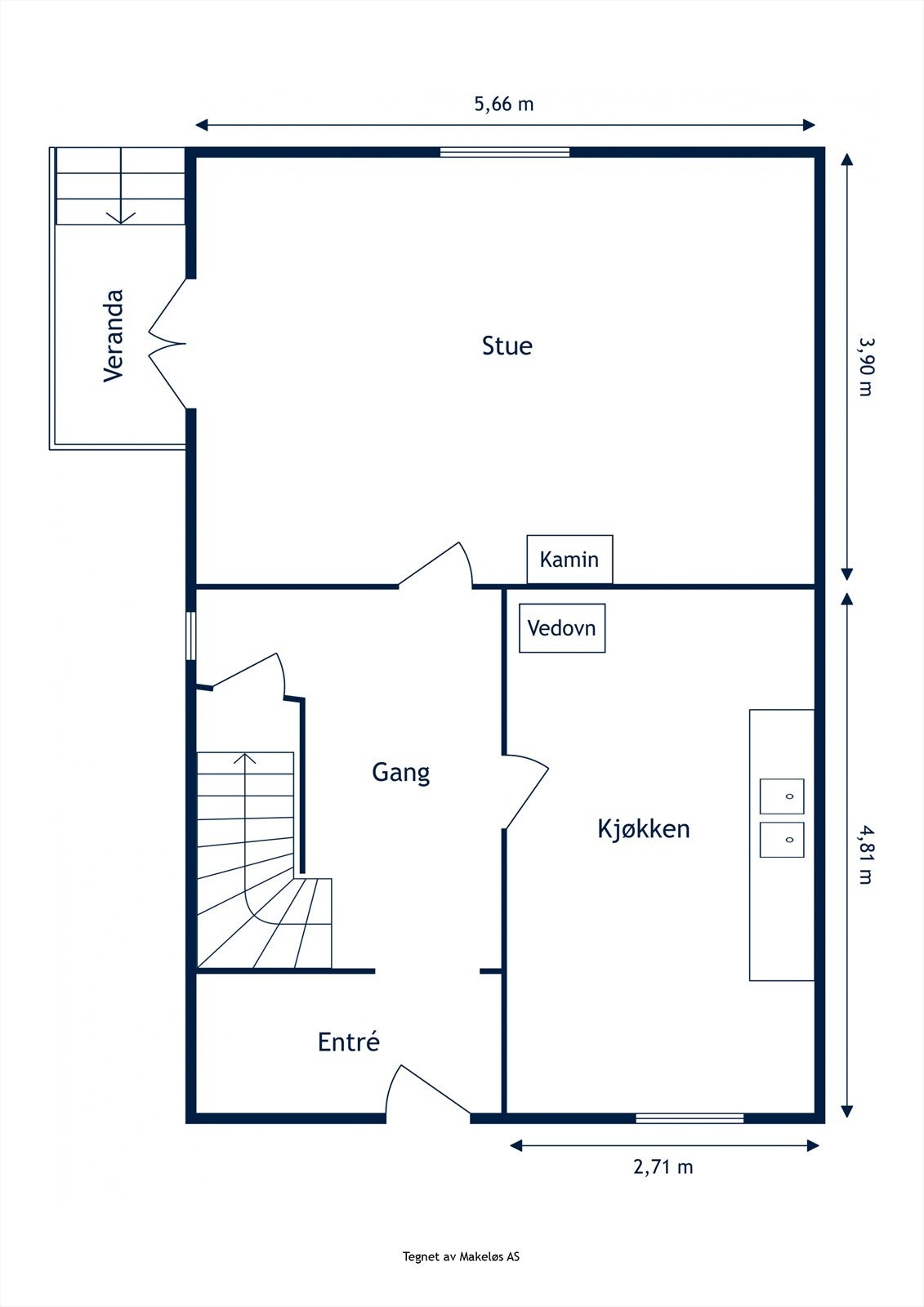 Plantegning 1. etasje. Galleribilde