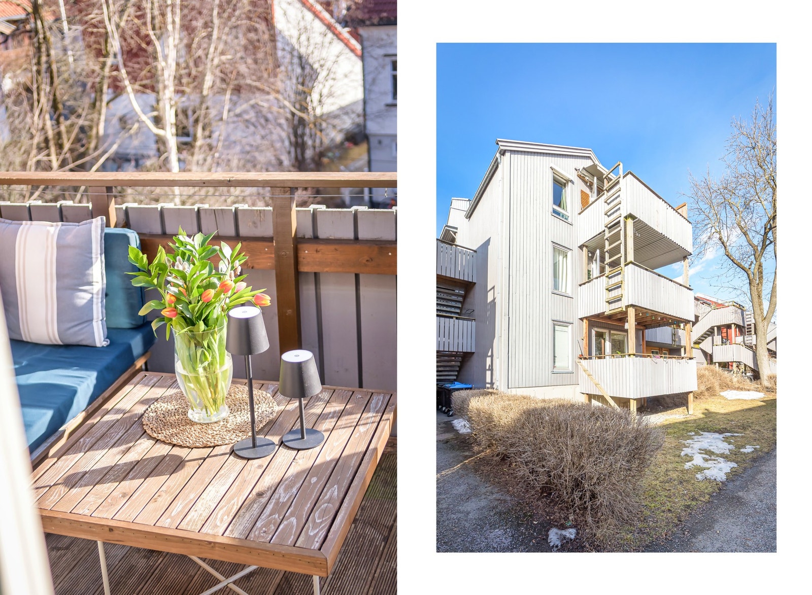 Leiligheten ligger i 3.etasje med lite innsyn. Galleribilde
