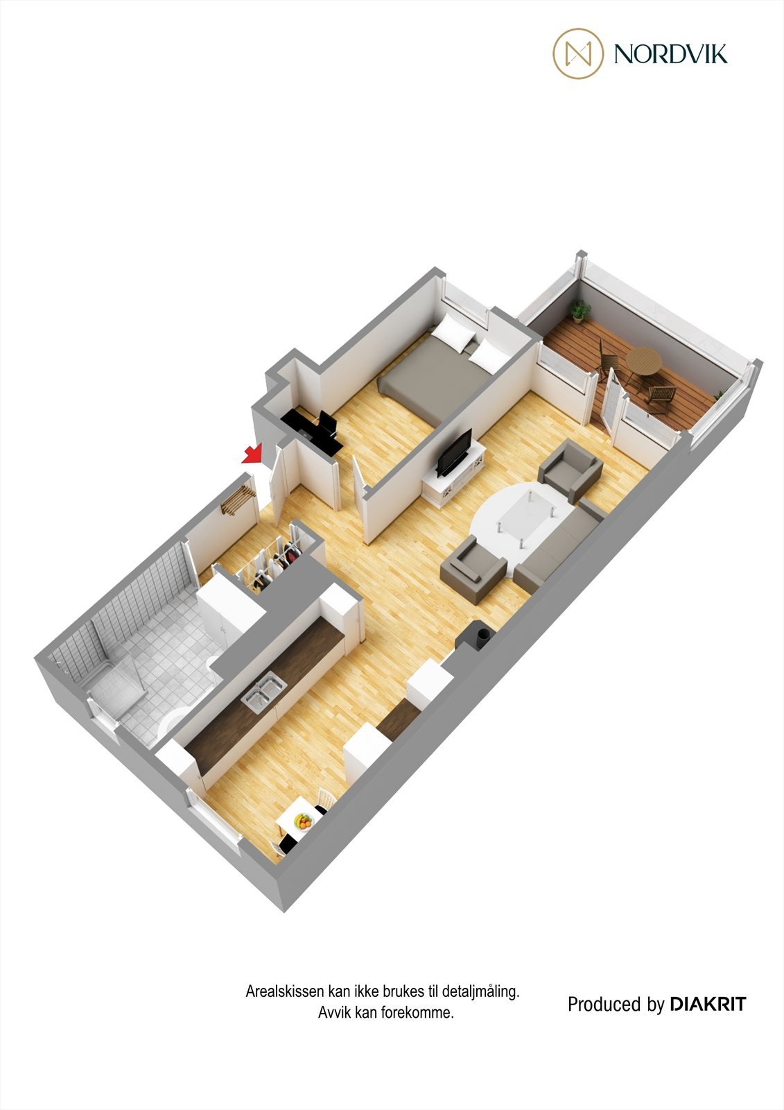 Plantegning 3D Galleribilde