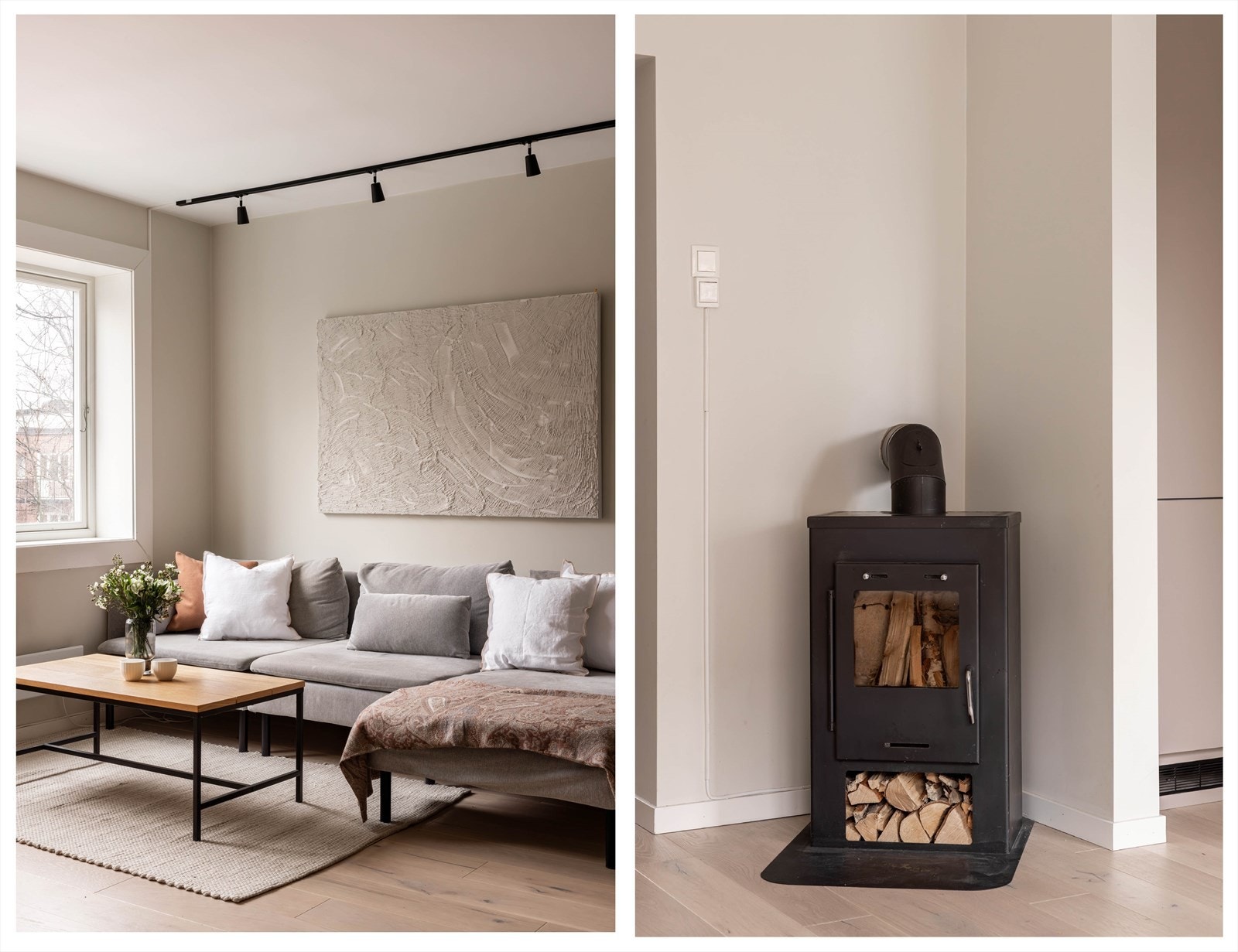 Peiskosen kan nytes både fra sofakroken og spisebordet. Galleribilde