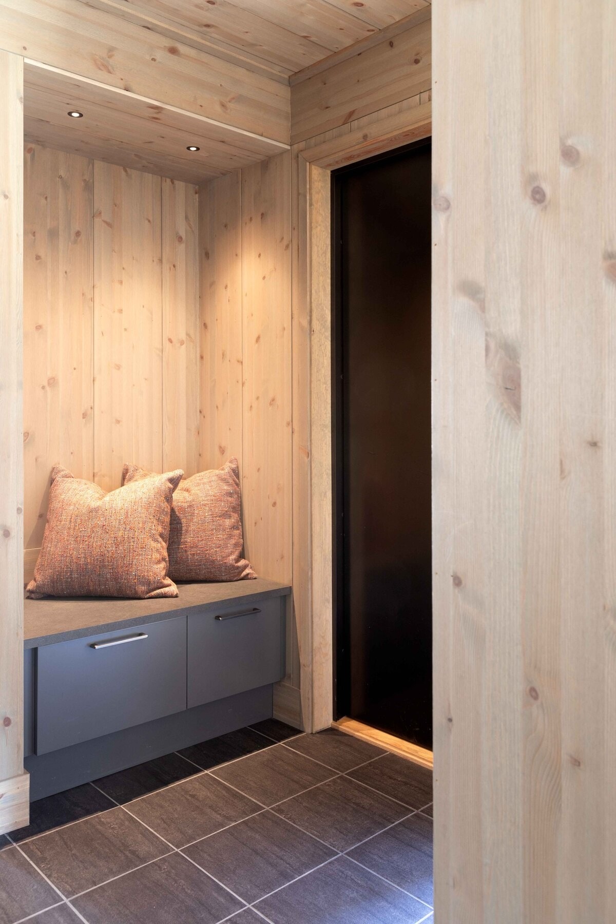 Foto fra vår visningshytte på Hellerudsletta Galleribilde