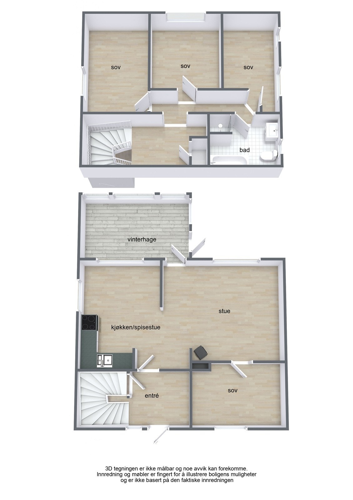 Planløsning Nedre Tollamovegen 8 Galleribilde