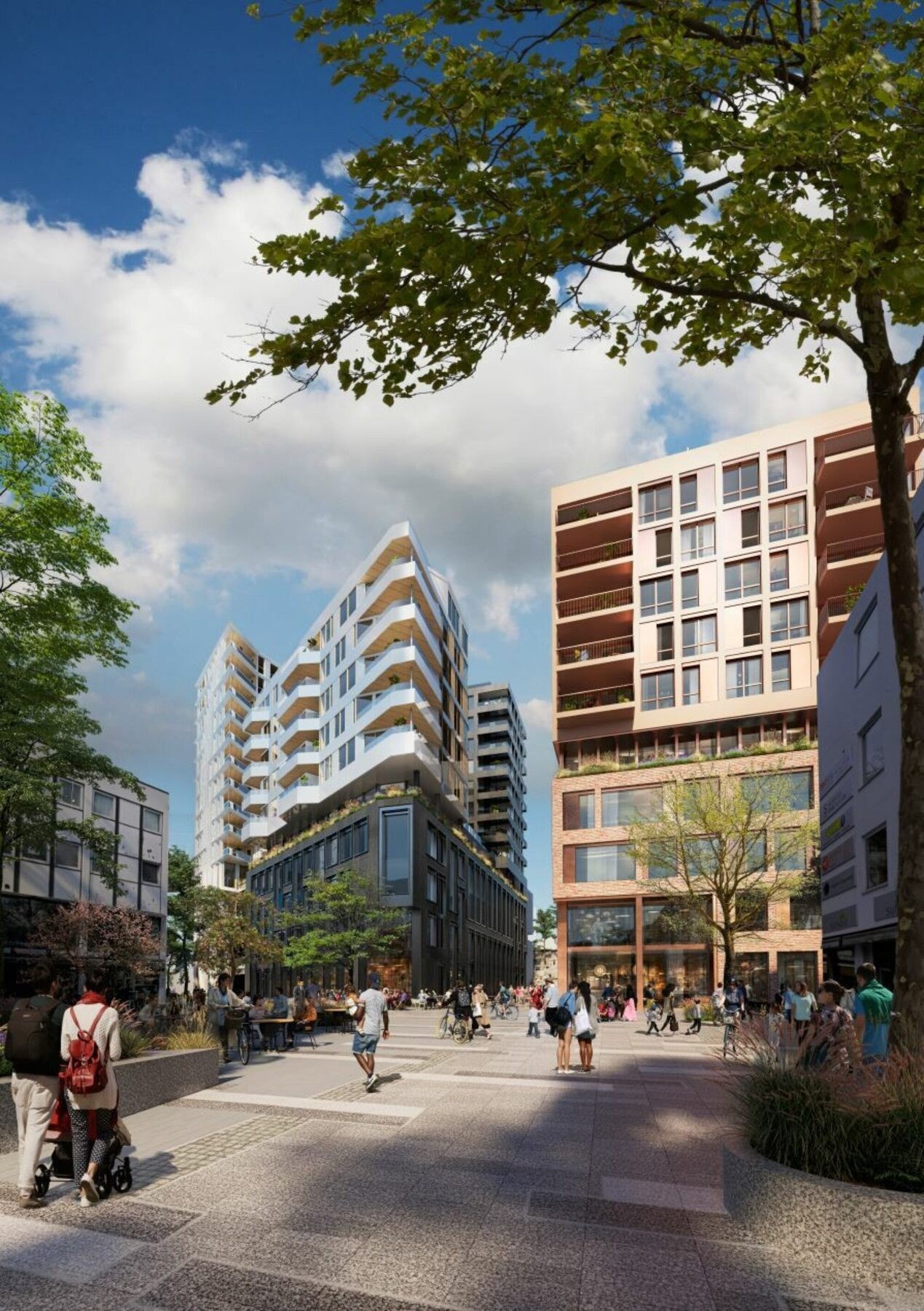 Bygg C sett fra Kinoveien (illustrasjon) Galleribilde