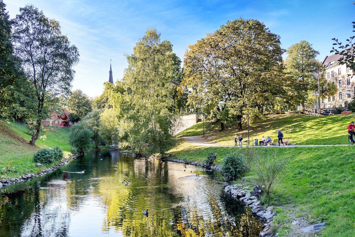 Fine tur- og rekreasjonsmuligheter langs Akerselva. Galleribilde