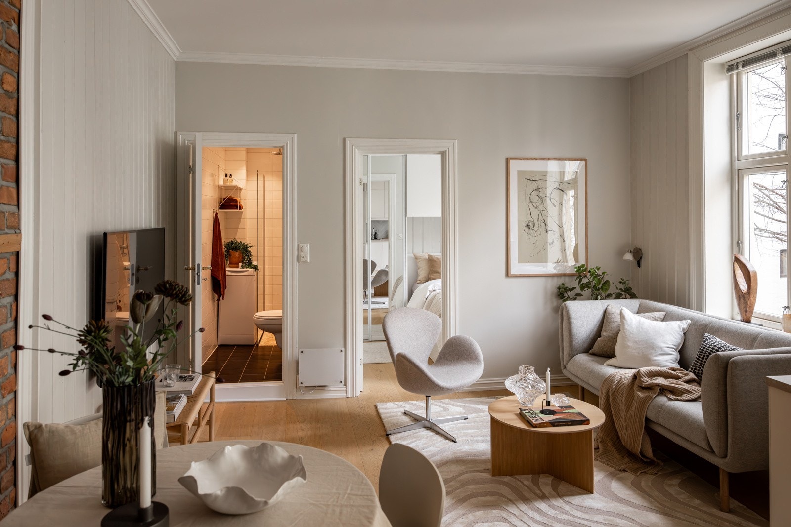 Kjekt å vite er at internett og varmtvann er inkludert i felleskostnadene. Galleribilde