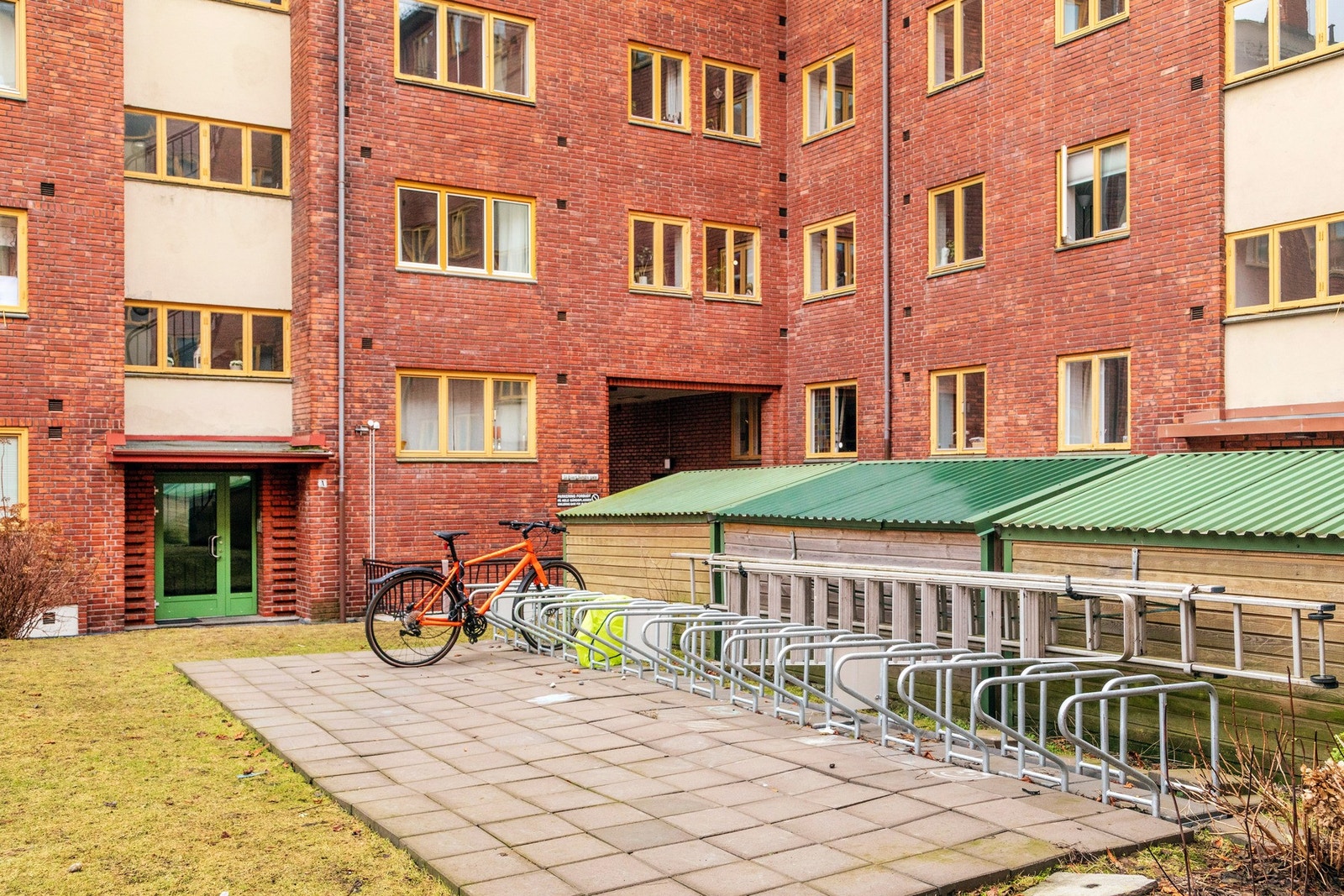 Sykkelparkering. Galleribilde