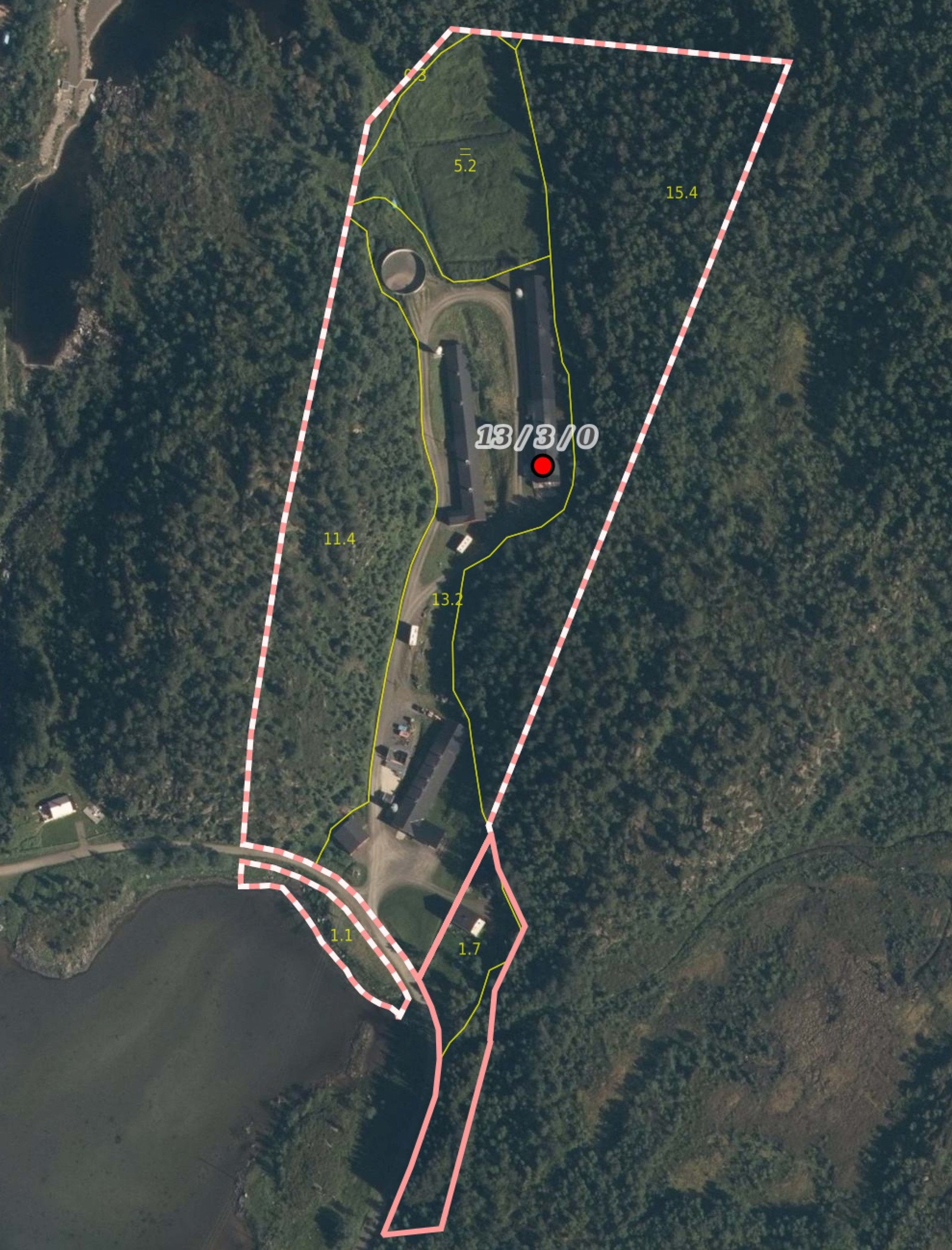 NIBIO gårdskart over eiendommen Galleribilde