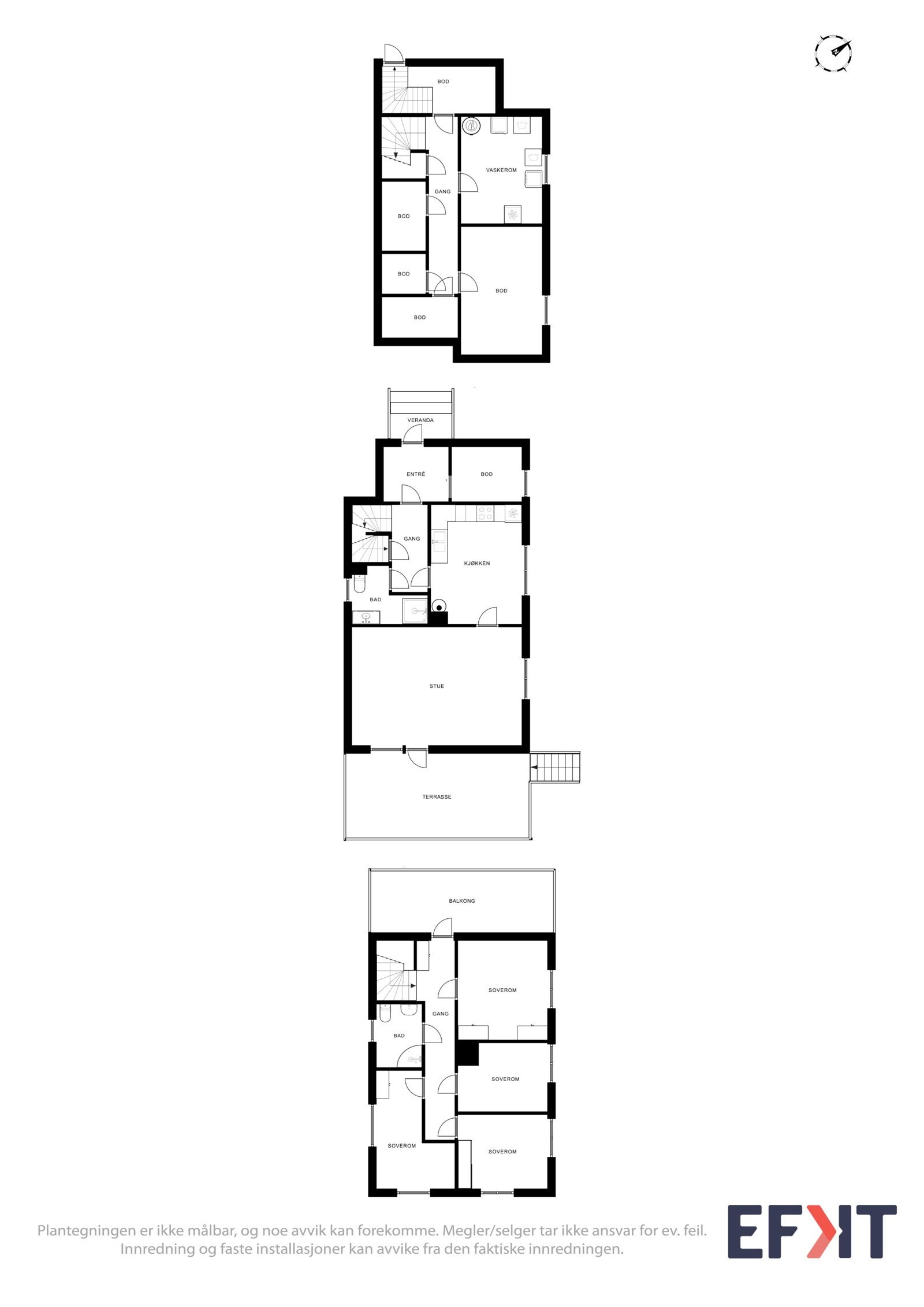 Planskisser våningshus Galleribilde