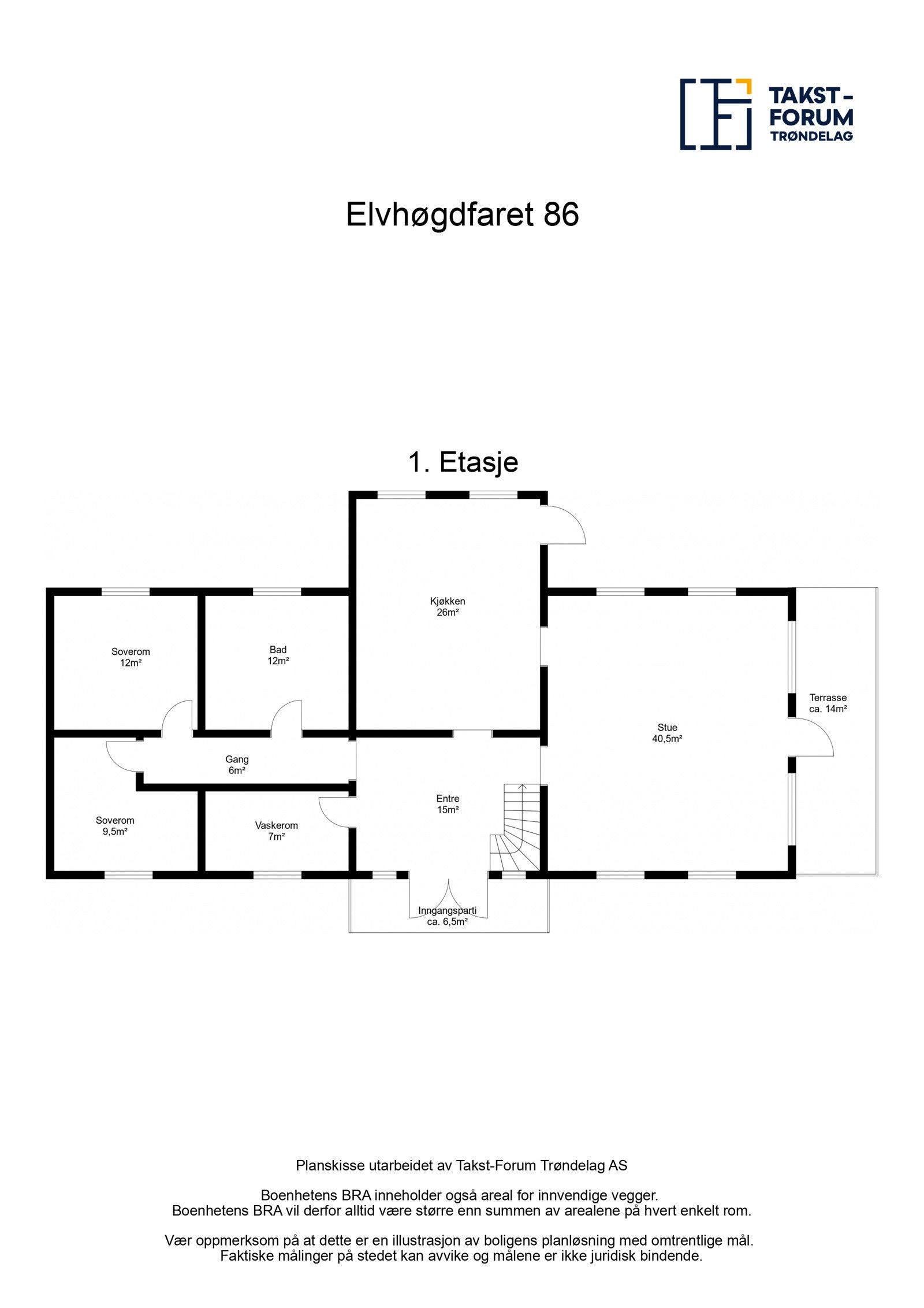 Planskisse 1.etasje. Galleribilde