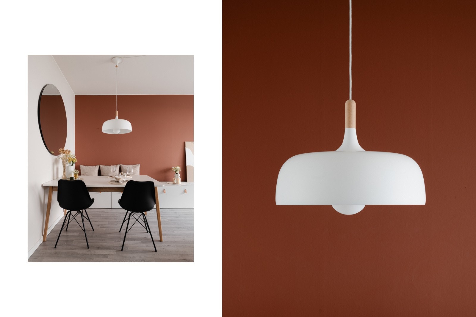 Leiligheten har mange fine detaljer og en generelt pen fargepalett Galleribilde