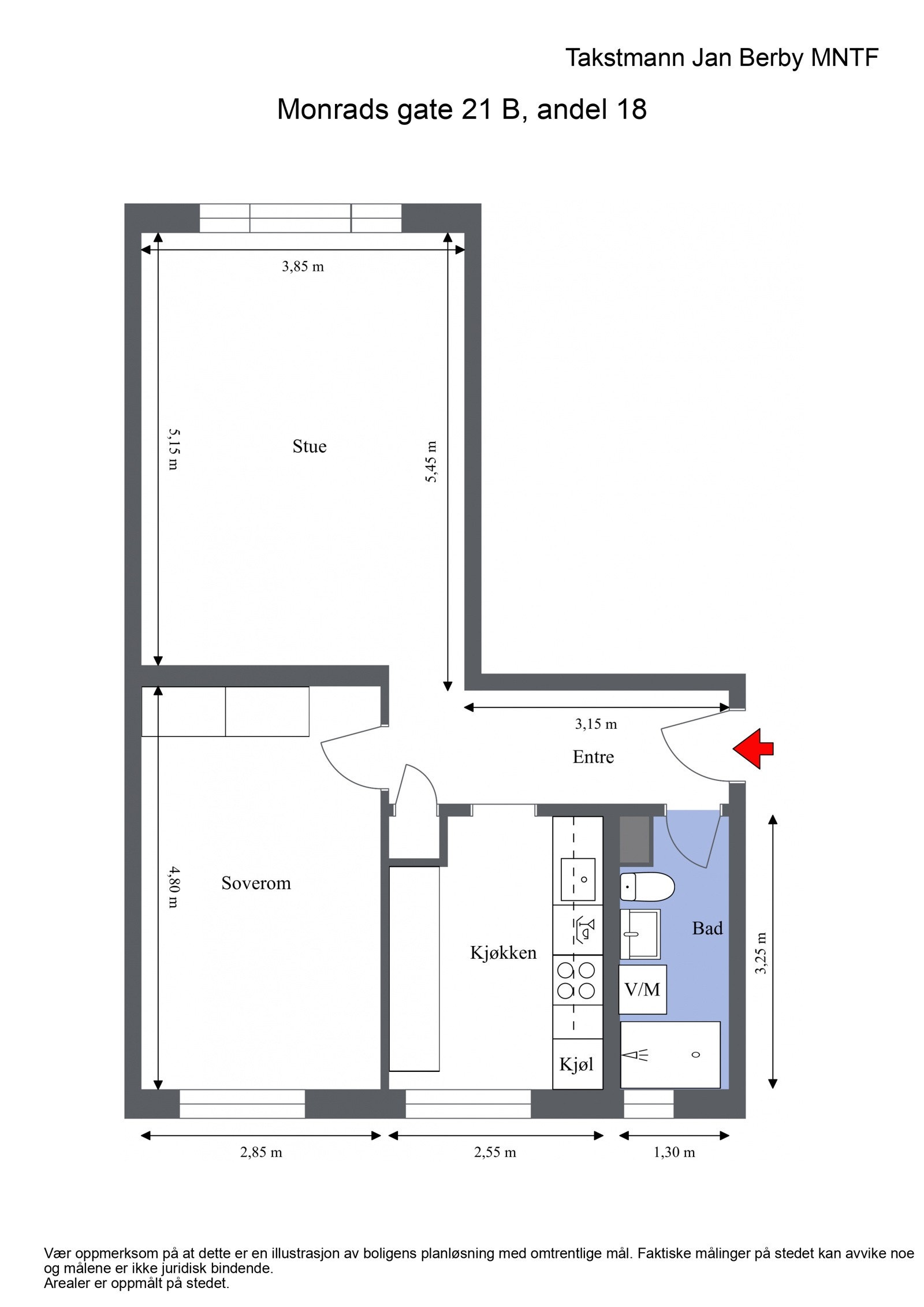 Plantegning Galleribilde