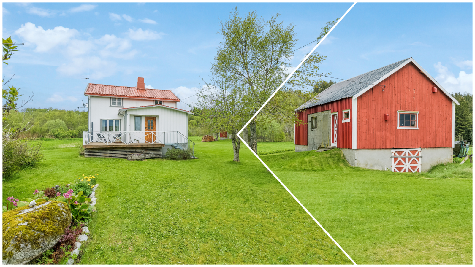 Velkommen til Ervikveien 14 - Dette var opprinnelig et eldre småbruk - Her er du omgitt av vakre naturområder, grønne enger og frodige skoger Galleribilde